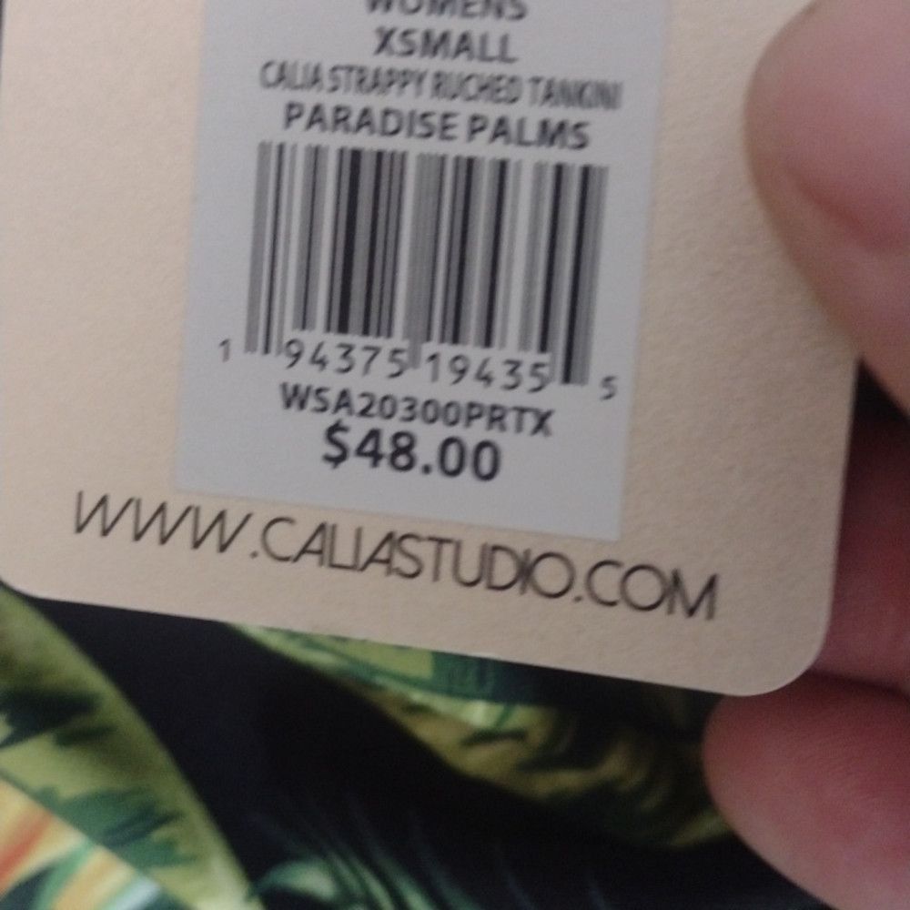 Other Calia island palms tankini top and bottoms set size X-small Size ONE SIZE - 7 Thumbnail