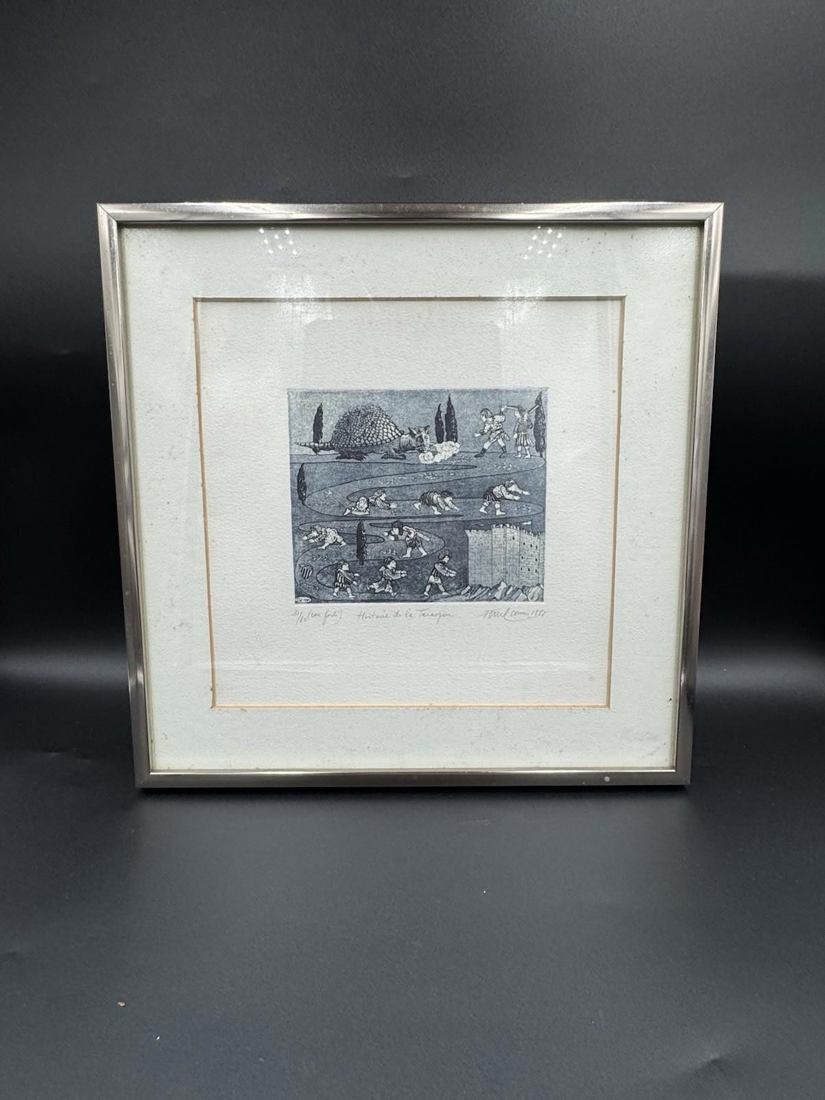 Other Signed Paul Comolli ? Histoire de la Tarasque Etching Print Size ONE SIZE - 1 Thumbnail