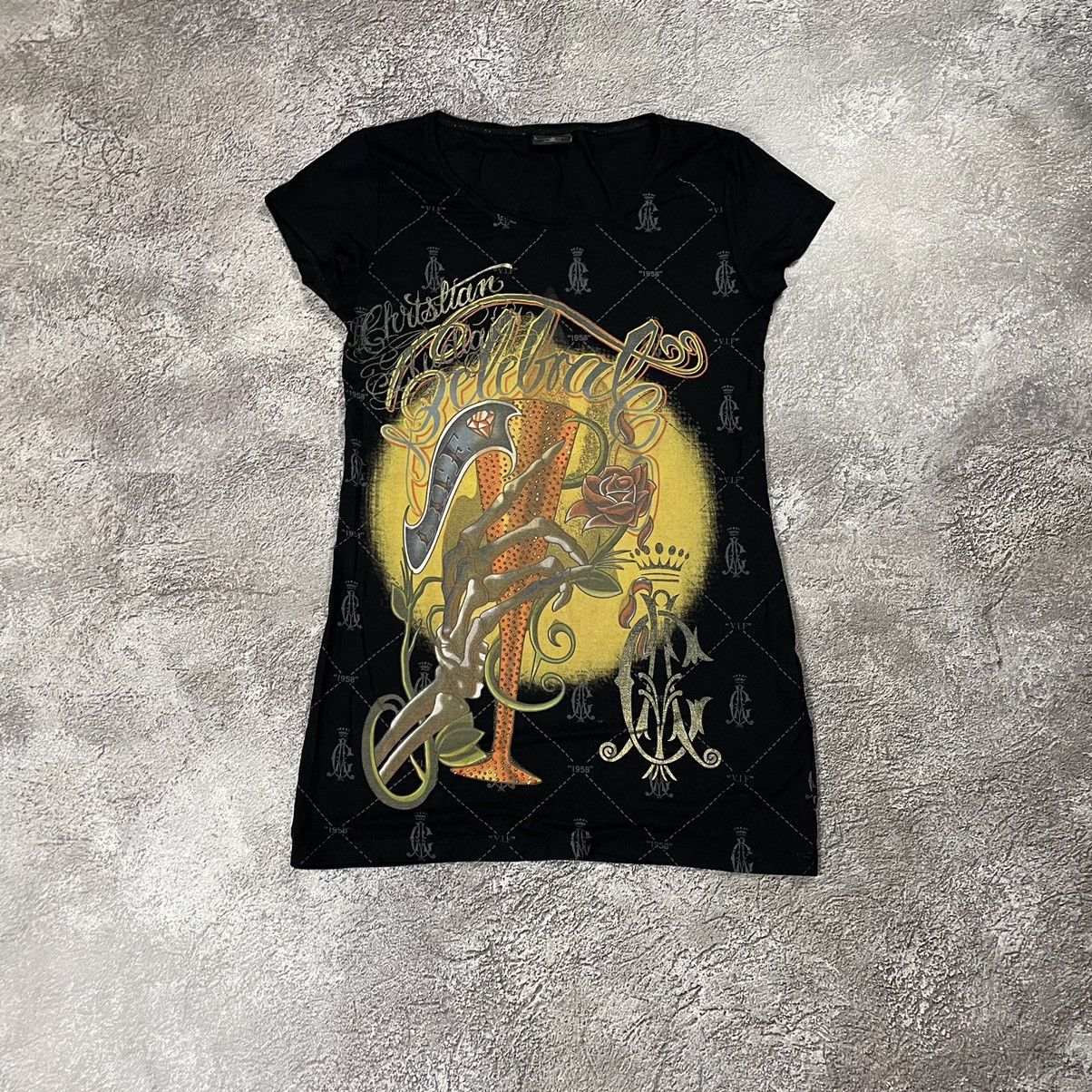 Band Tees VINTAGE Y2K ED HARDY CHRISTIAN AUDIGIER TEE ART ABSTRACT Size L / US 10 / IT 46 - 1 Thumbnail