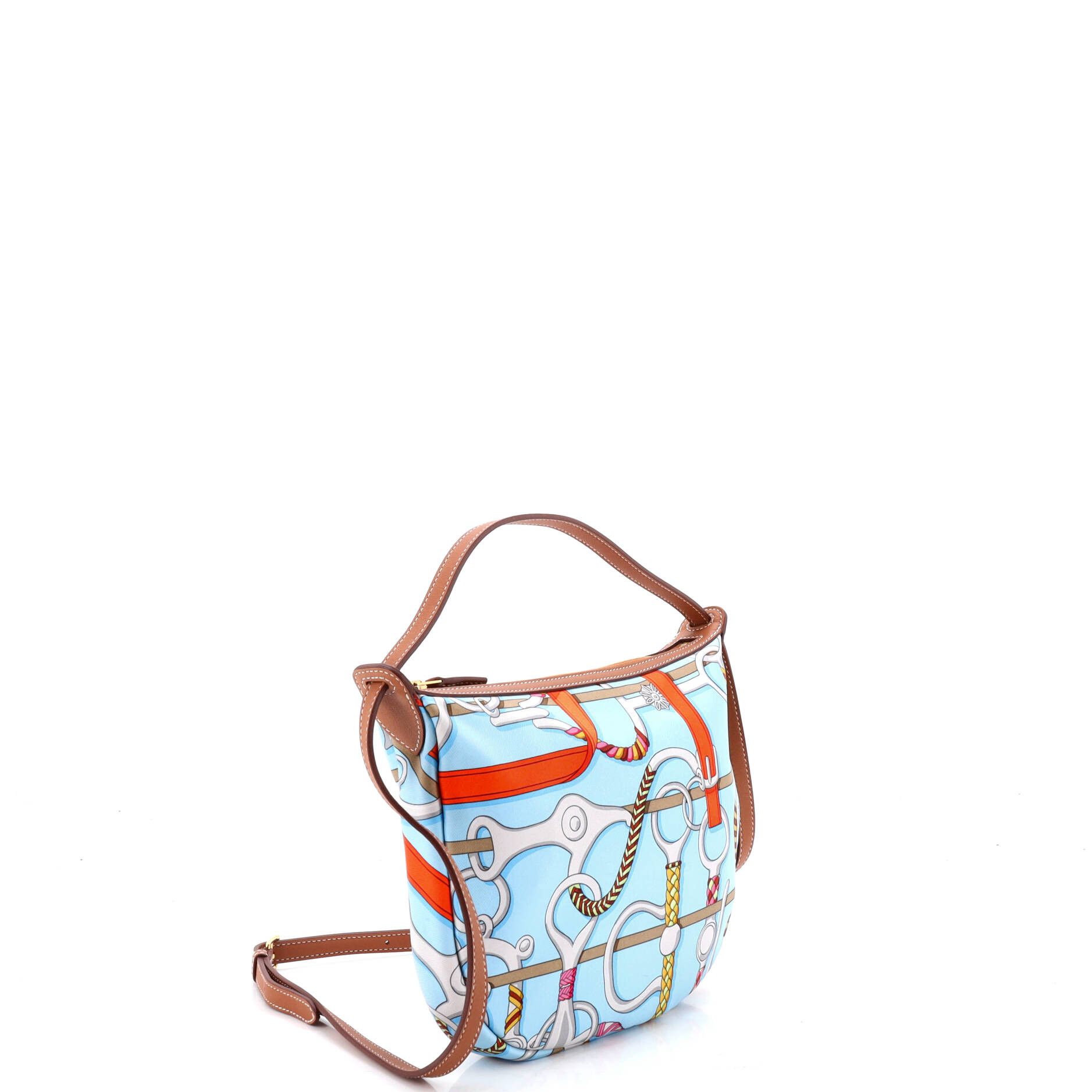Hermes Sursoie to go pouch printed silk and leather Size ONE SIZE - 1 Thumbnail