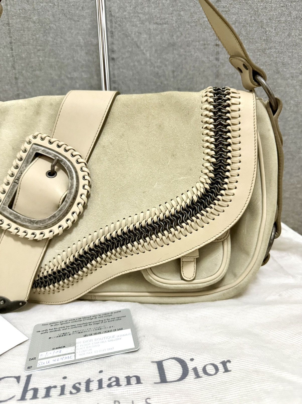Dior 2005 Christian Dior Gaucho Saddle Bag John Galliano era Size ONE SIZE - 2 Thumbnail