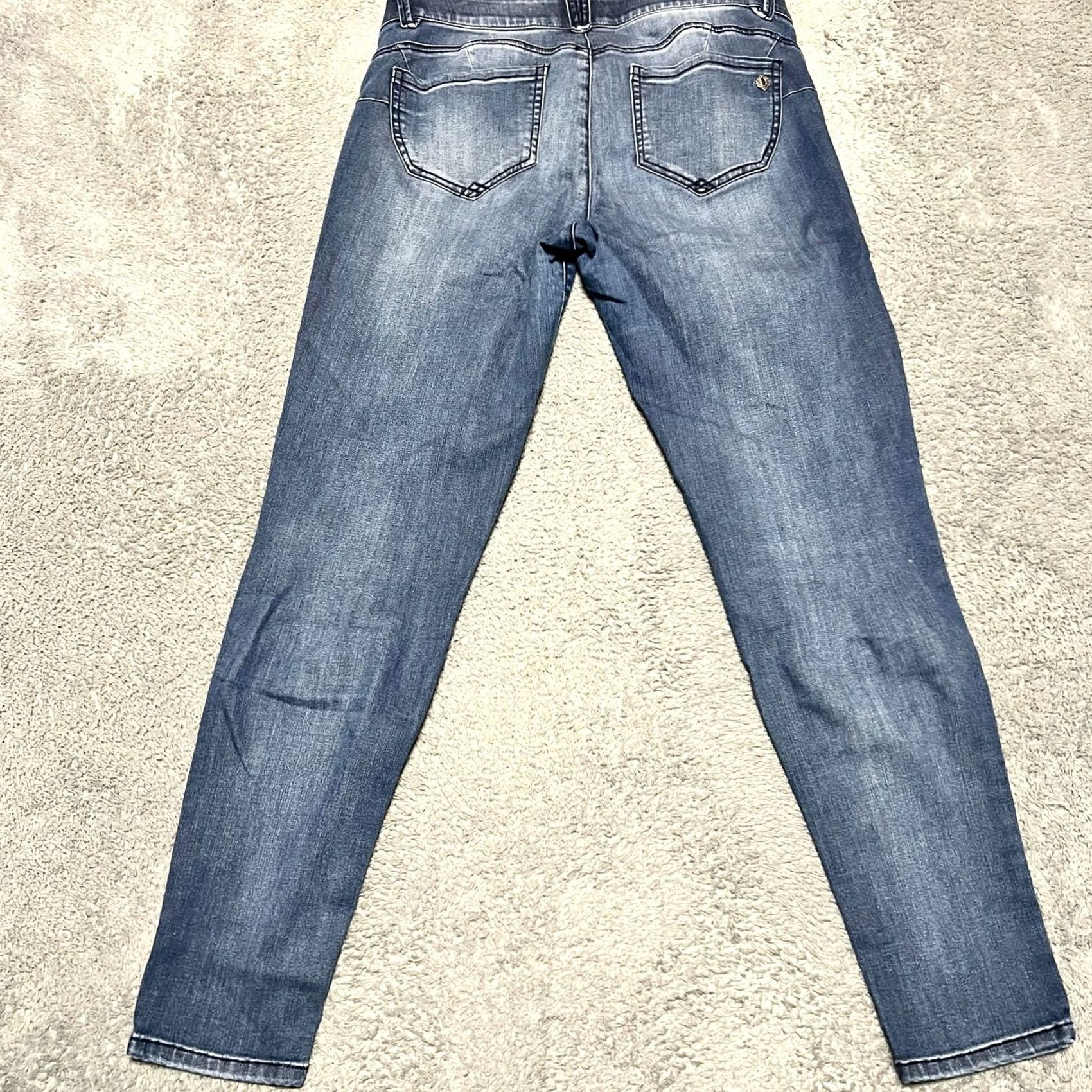 Vintage Democracy Jeans Womens 10 Ankle Ab Solution Stretch Blue 33x29.5 Regular Women Mens? Size 32" / US 10 / IT 46 - 3 Thumbnail