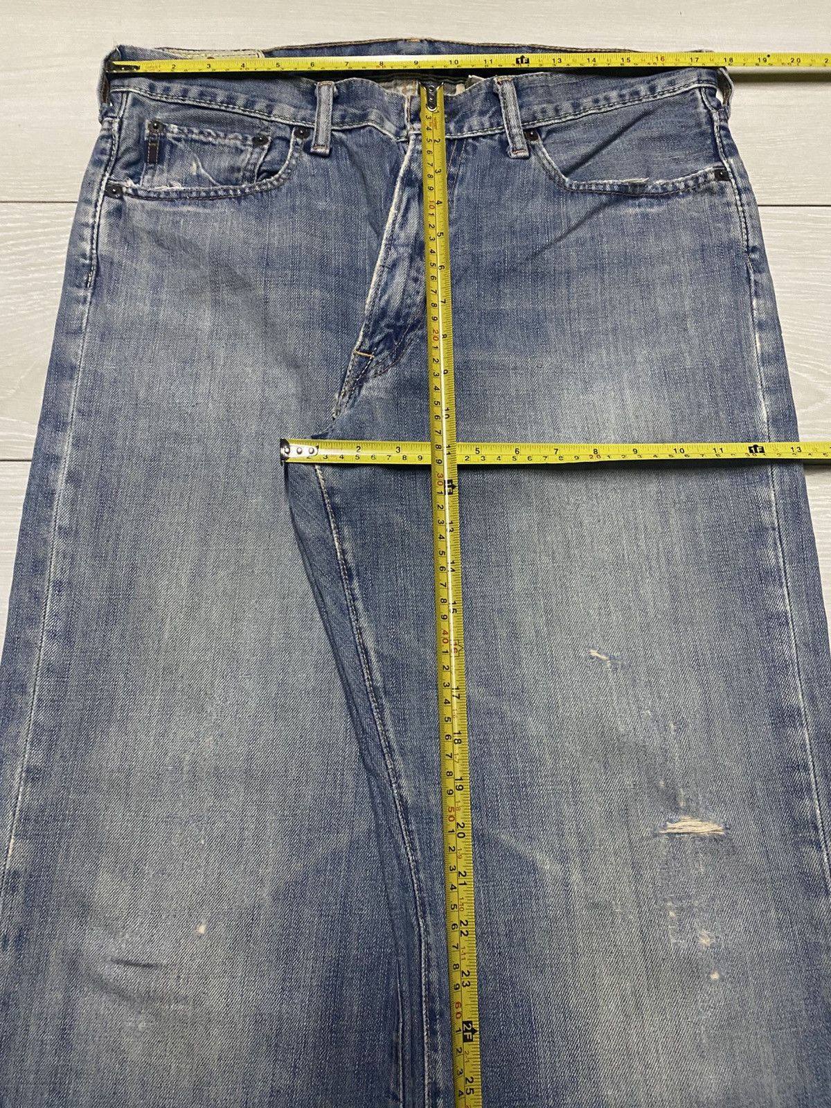 Abercrombie & Fitch Vintage Ambercrombie & Fitch 00257 Baggy Wide Leg Jeans Size US 35 - 16 Thumbnail