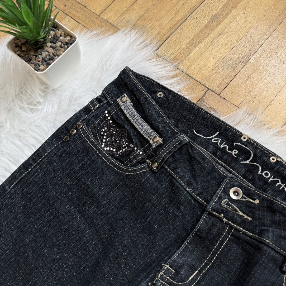 If Six Was Nine 📌 Vintage Jane Norman Y2K Crazy Flare Low Rise Jeans Size 36" / US 14 / IT 50 - 12 Thumbnail