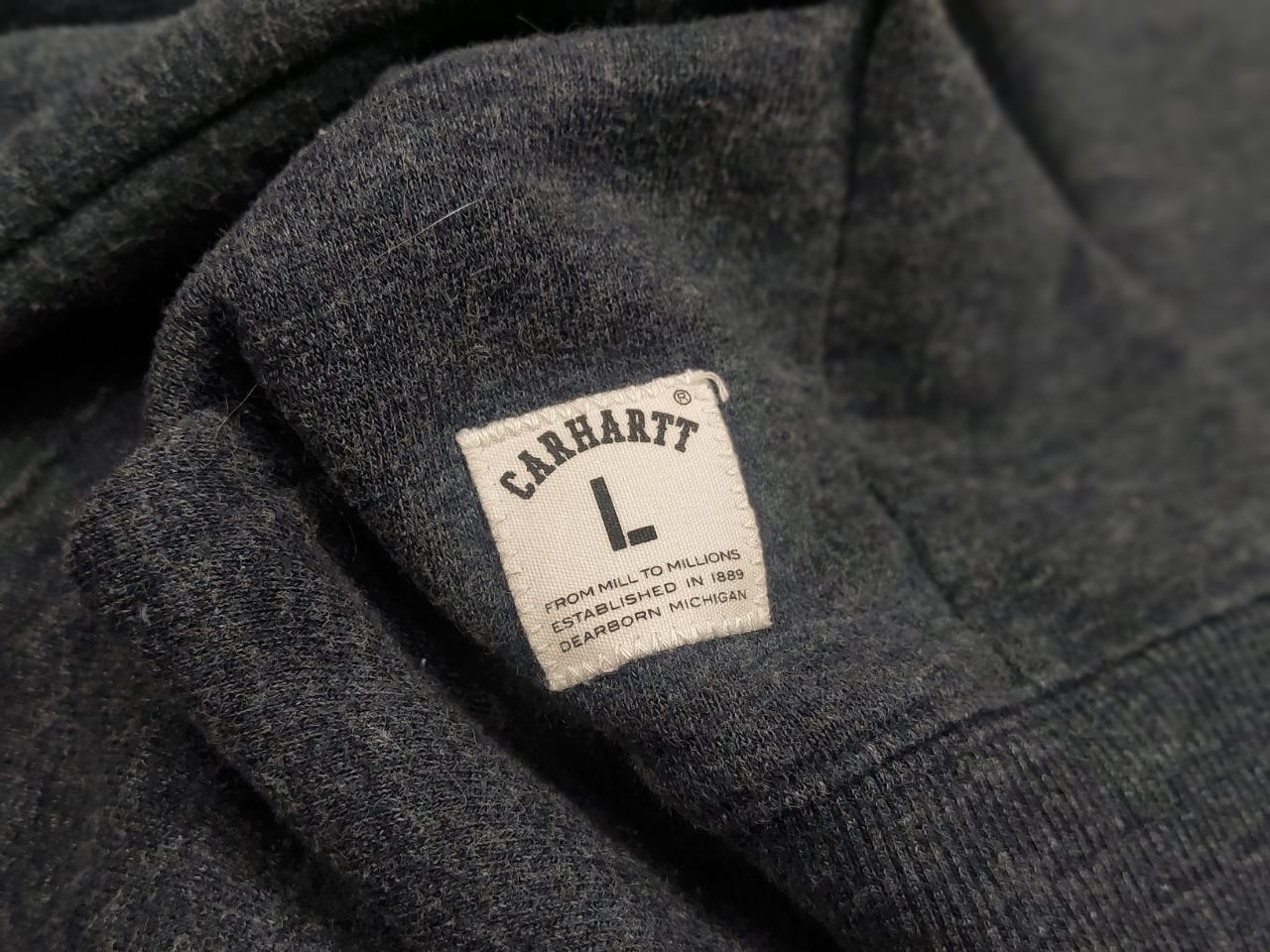 Carhartt Vintage Carhartt Zip Hoodie Holbrook Jacket USA Blank Style Size US L / EU 52-54 / 3 - 11 Thumbnail