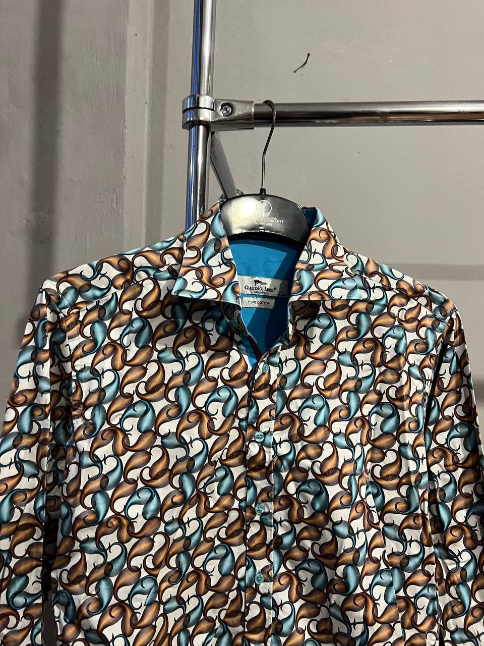 Other CLAUDIO LUGLI COUTURE ABSTRACT BUTTON RARE SHIRT SIZE L Size US L / EU 52-54 / 3 - 5 Thumbnail
