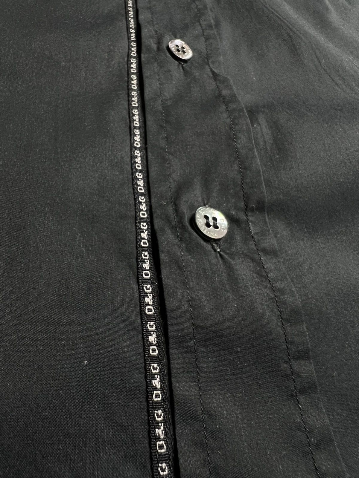 Dolce & Gabbana Black Dolce & Gabbana Dres Shirt Size M Size US M / EU 48-50 / 2 - 4 Thumbnail