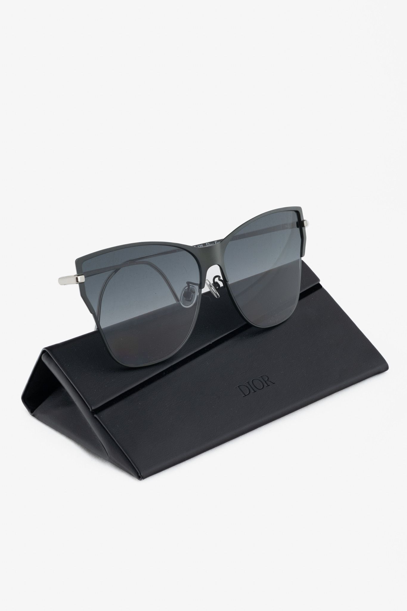 Dior Christian Dior Futurist Silver-Tone Cat-Eye Sunglasses Size ONE SIZE - 9 Thumbnail
