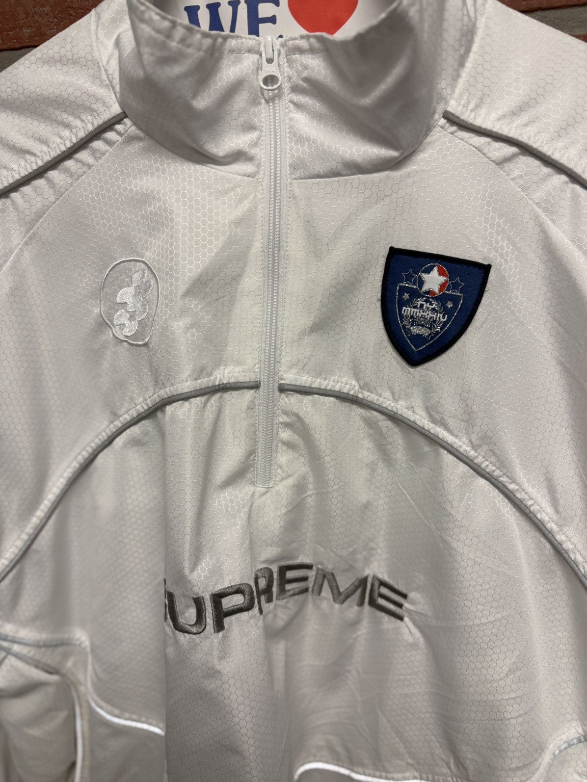 Supreme Supreme Reflective Piping Jacket White Size Large Size US L / EU 52-54 / 3 - 7 Thumbnail