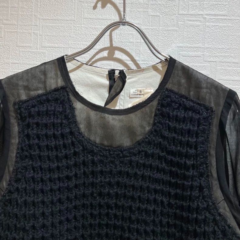 Comme des Garcons Comme Des Garcons Wool knit paneled top Size S / US 4 / IT 40 - 4 Thumbnail