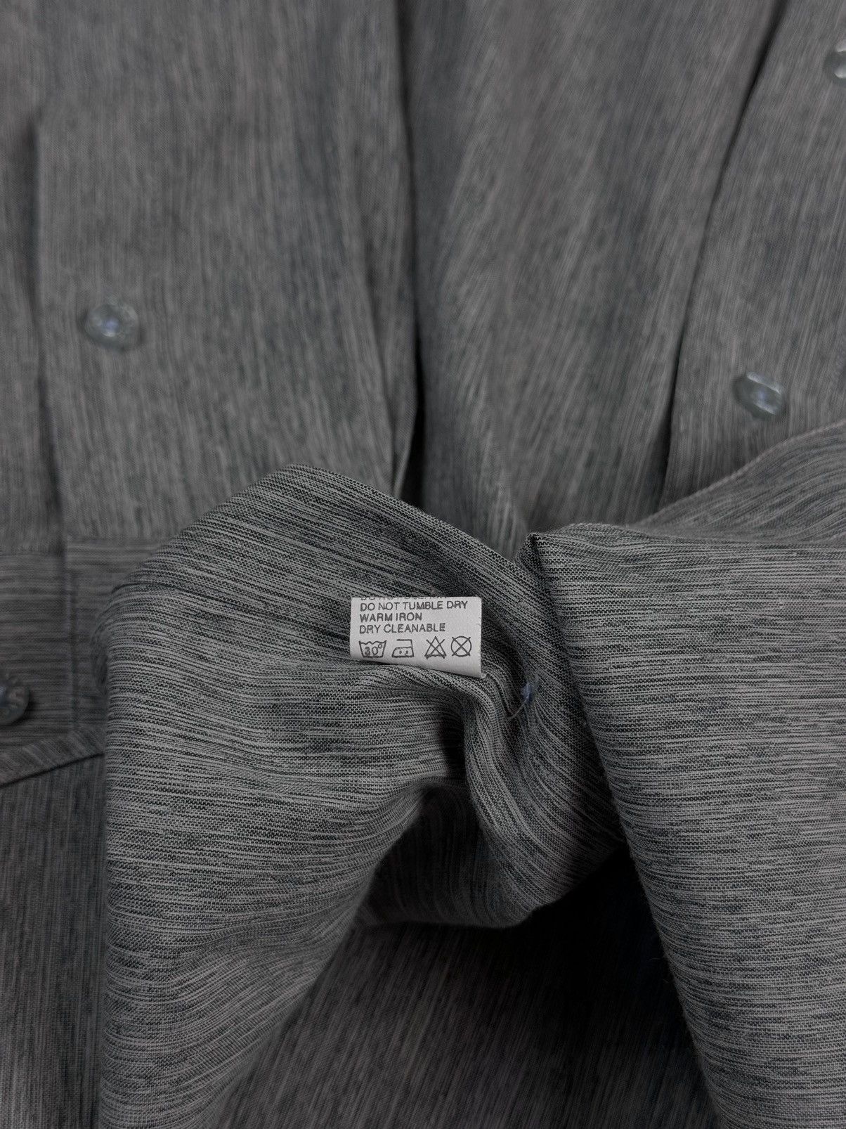 Designer × Versace × Vintage Vintage Versace Classic V2 Gray Melange Long Sleeve Shirt Size US M / EU 48-50 / 2 - 15 Thumbnail