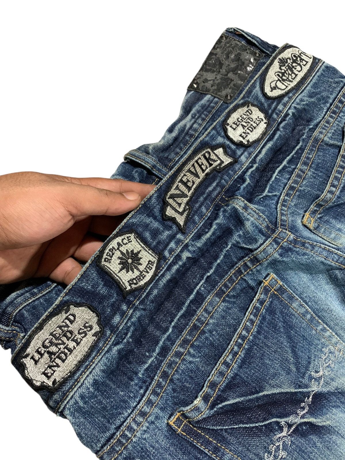 If Six Was Nine Midas double waist flare jeans patch multipocket Size US 32 / EU 48 - 9 Thumbnail