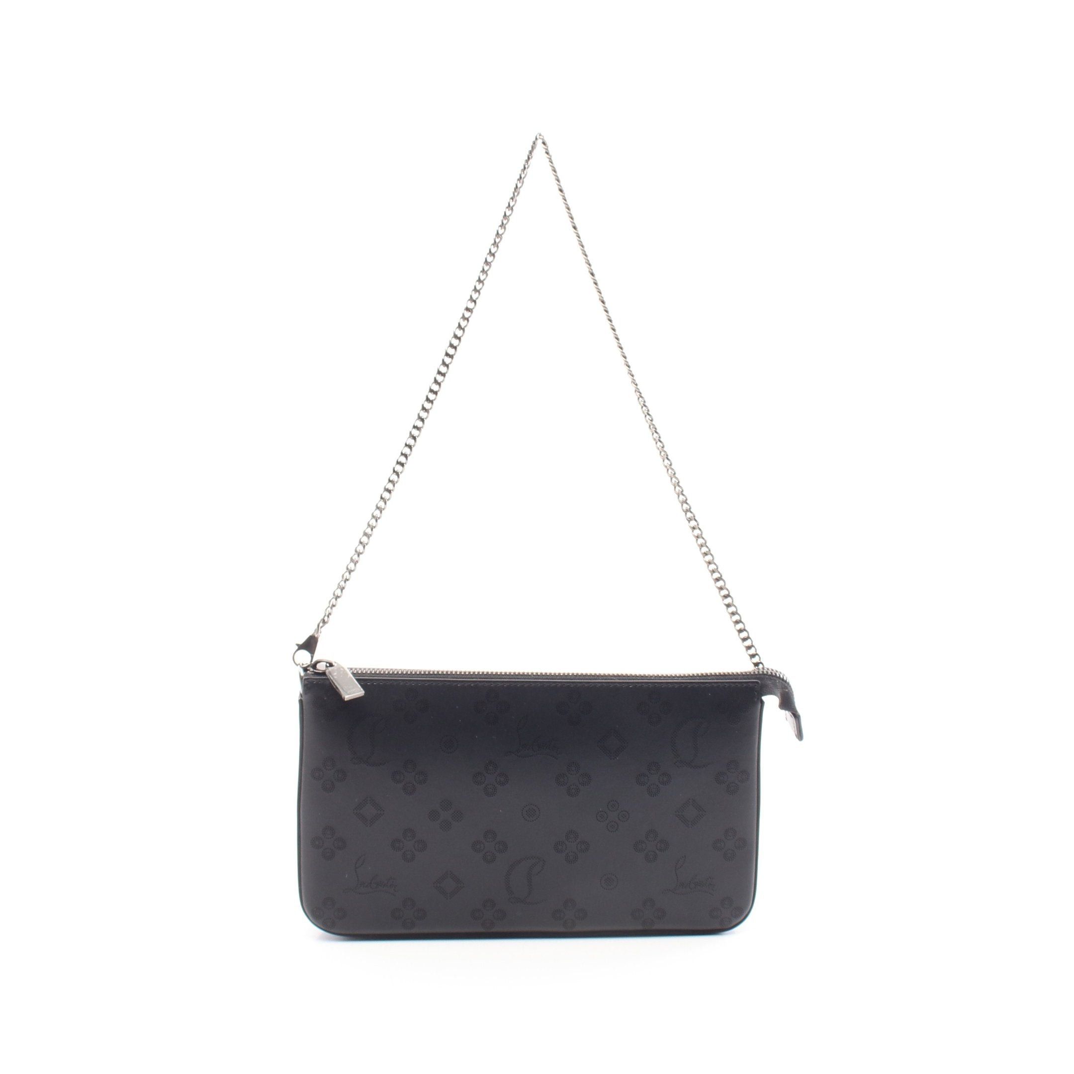 Christian Louboutin Christian Louboutin Loubila Chain Shoulder Bag Leather Black Size ONE SIZE - 1 Thumbnail