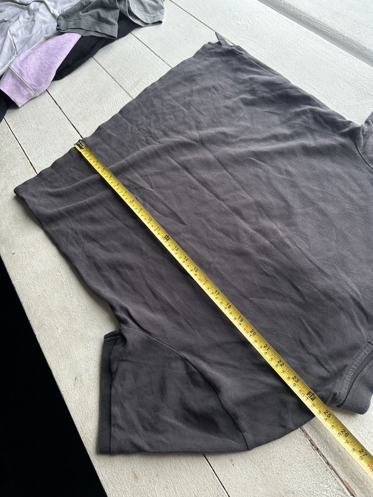 Moschino 🚨Vintage Moschino Gym BIG LOGO gray faded polo luxury Size US XL / EU 56 / 4 - 13 Thumbnail