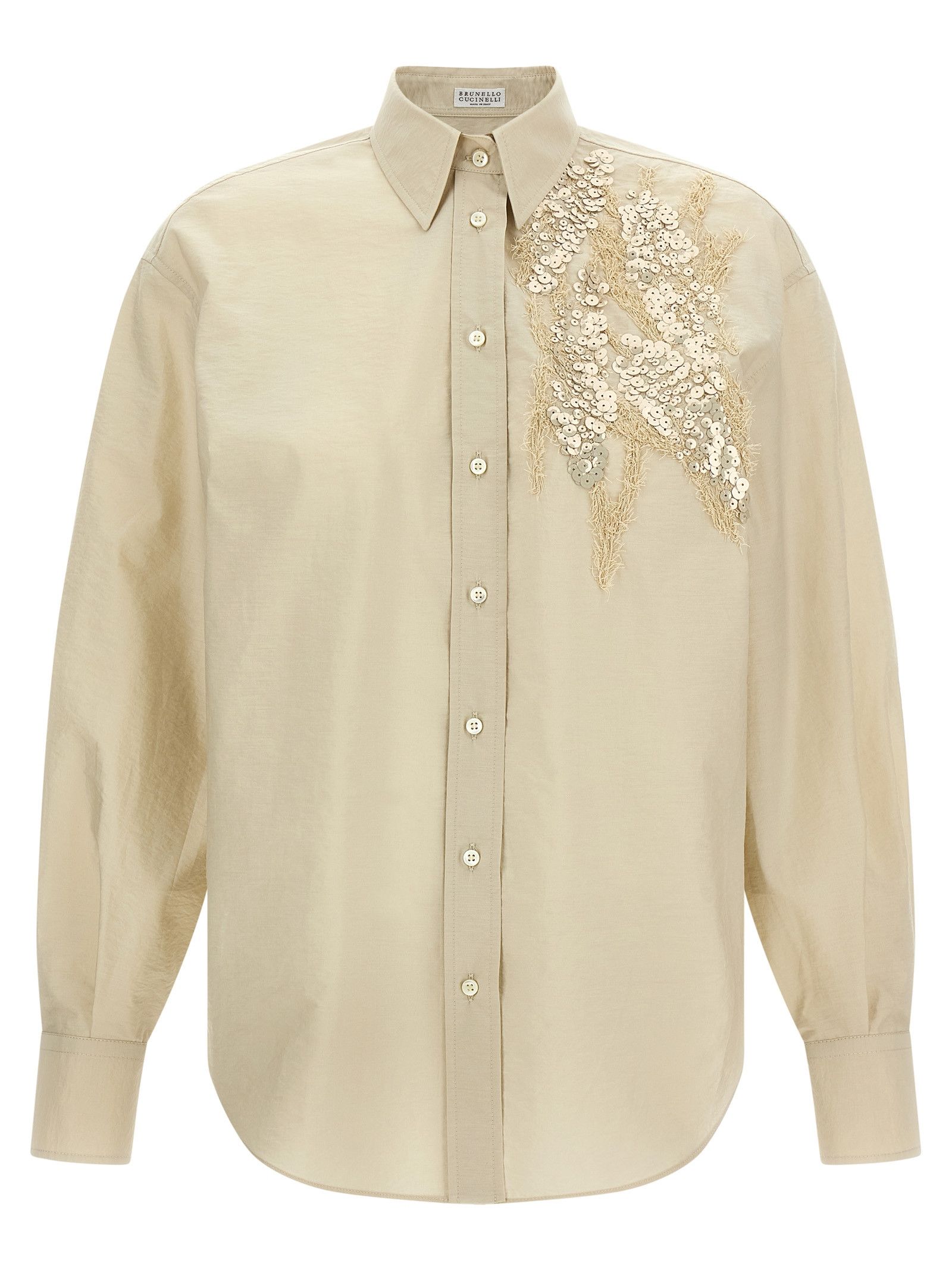 Sequin Embroidery Shirt