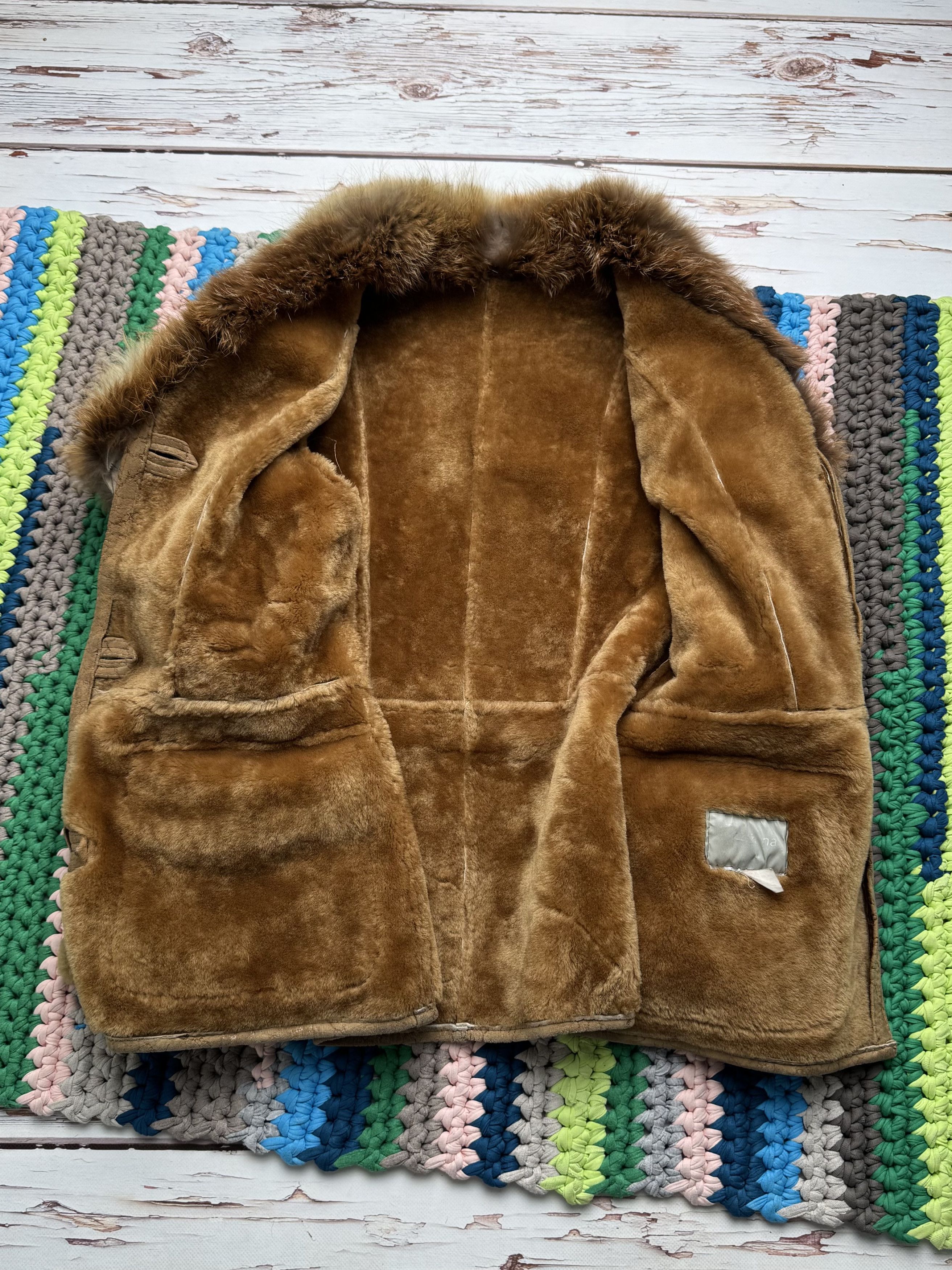 Vintage Vintage Real Sheepskin Jacket With Belt (D10)(D15) Size M / US 6-8 / IT 42-44 - 6 Thumbnail