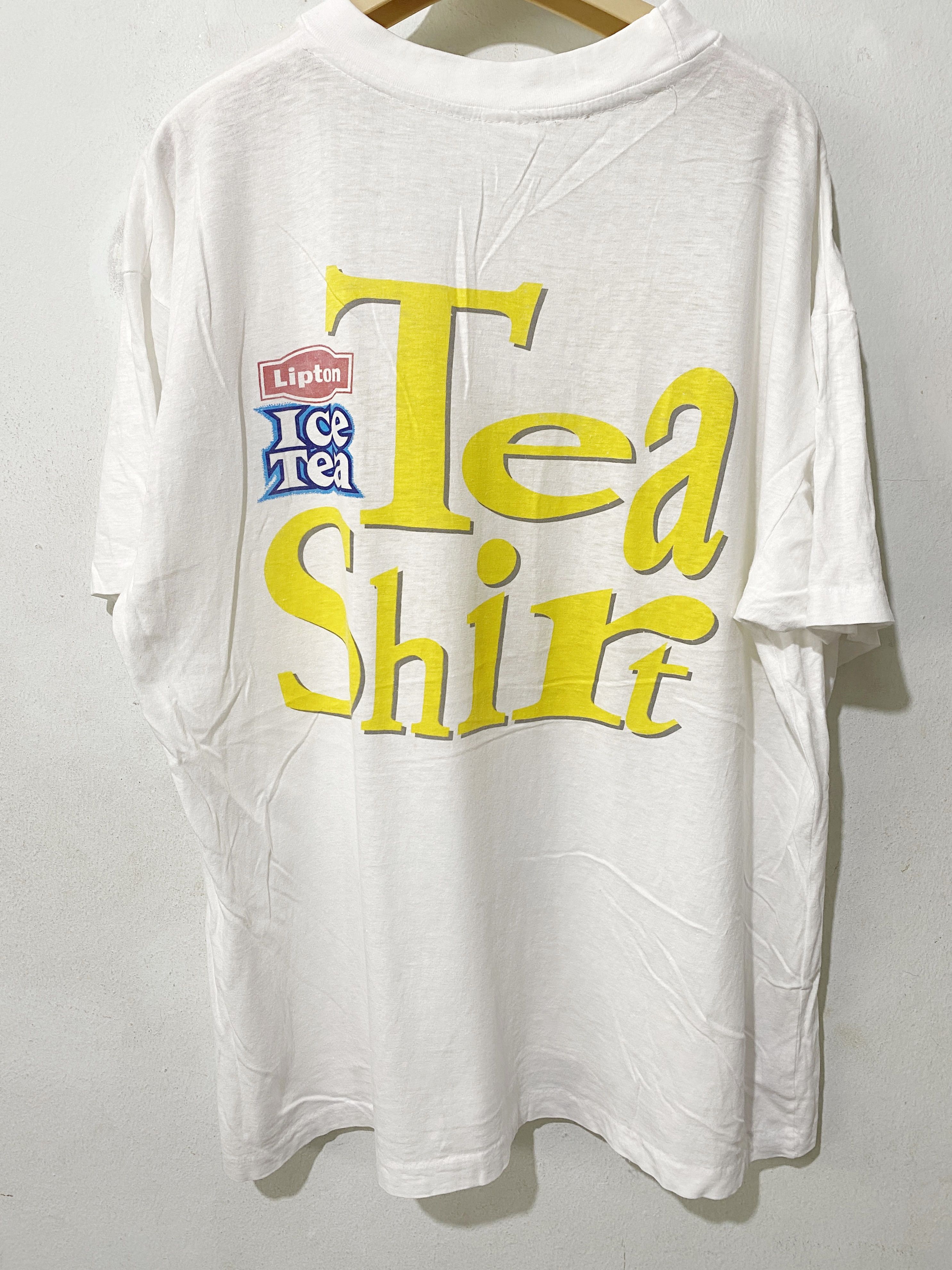 Vintage Vintage 90s Lipton Ice Tea Shirt Size US XL / EU 56 / 4 - 3 Thumbnail
