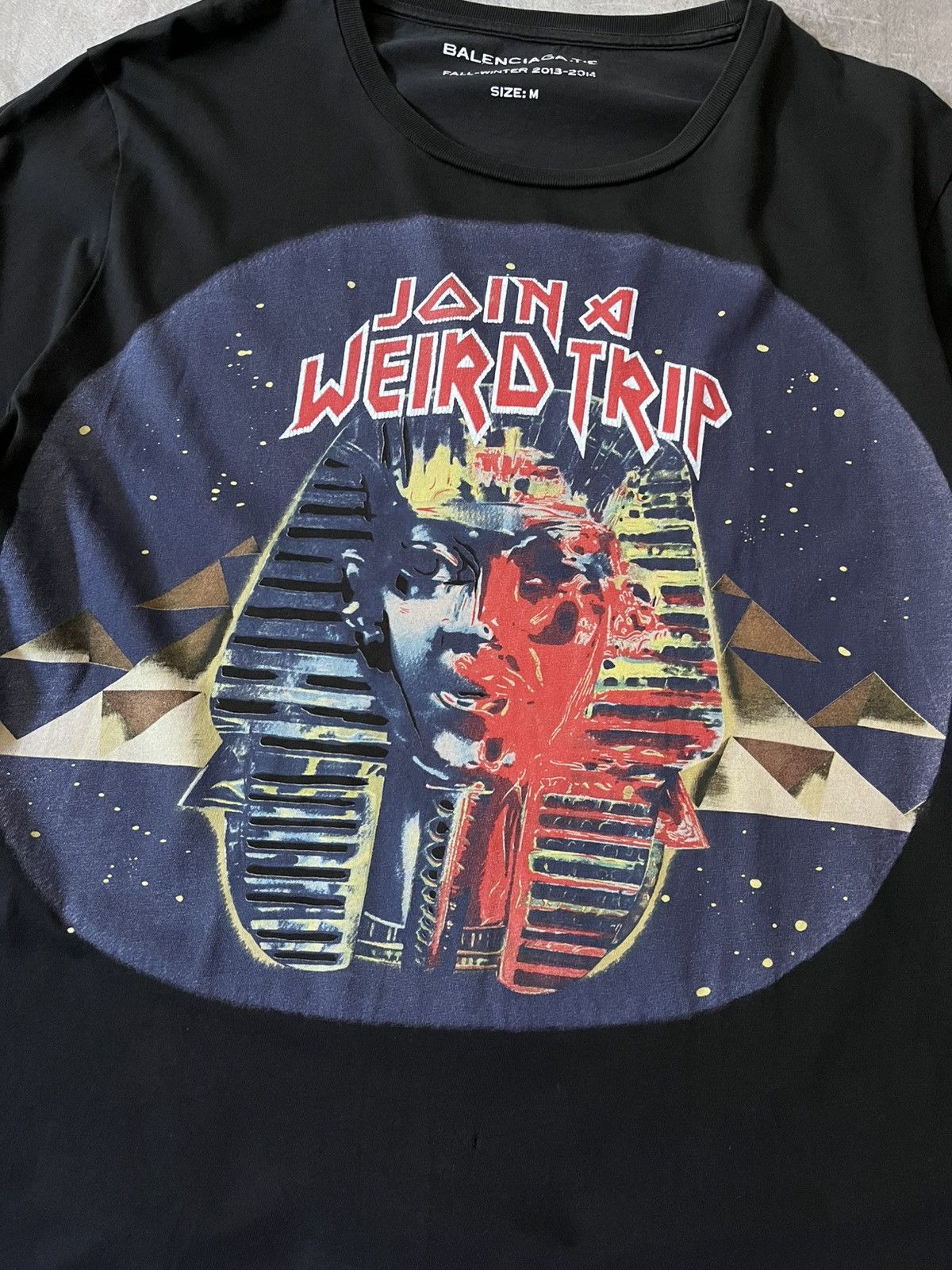 Balenciaga Balenciaga F/W 13 Join a weird trip T-shirt black Size US M / EU 48-50 / 2 - 2 Thumbnail