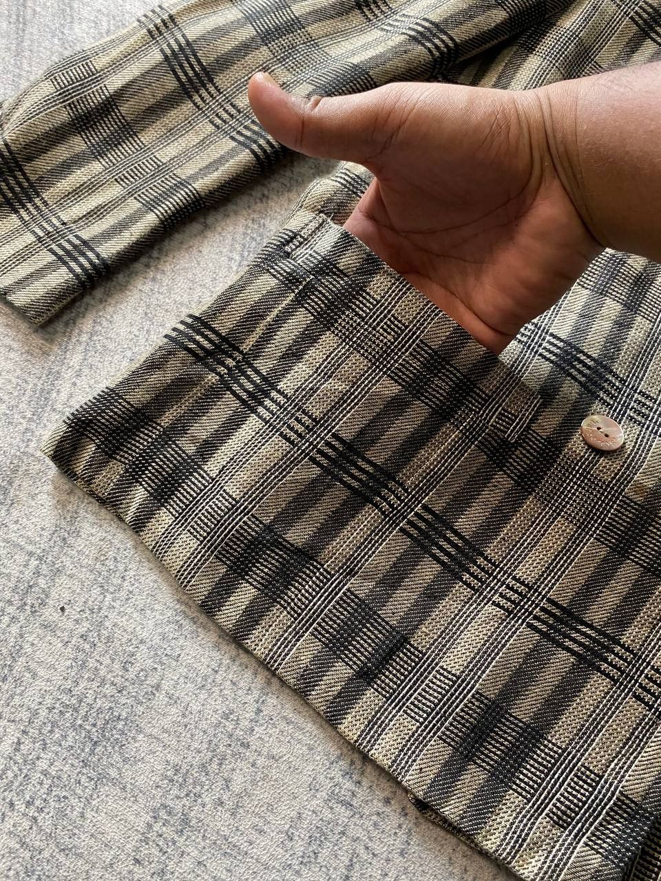 Burberry × Burberry Prorsum × Vintage Vintage Burberrys Glen Plaid Blazer Size M / US 6-8 / IT 42-44 - 7 Thumbnail