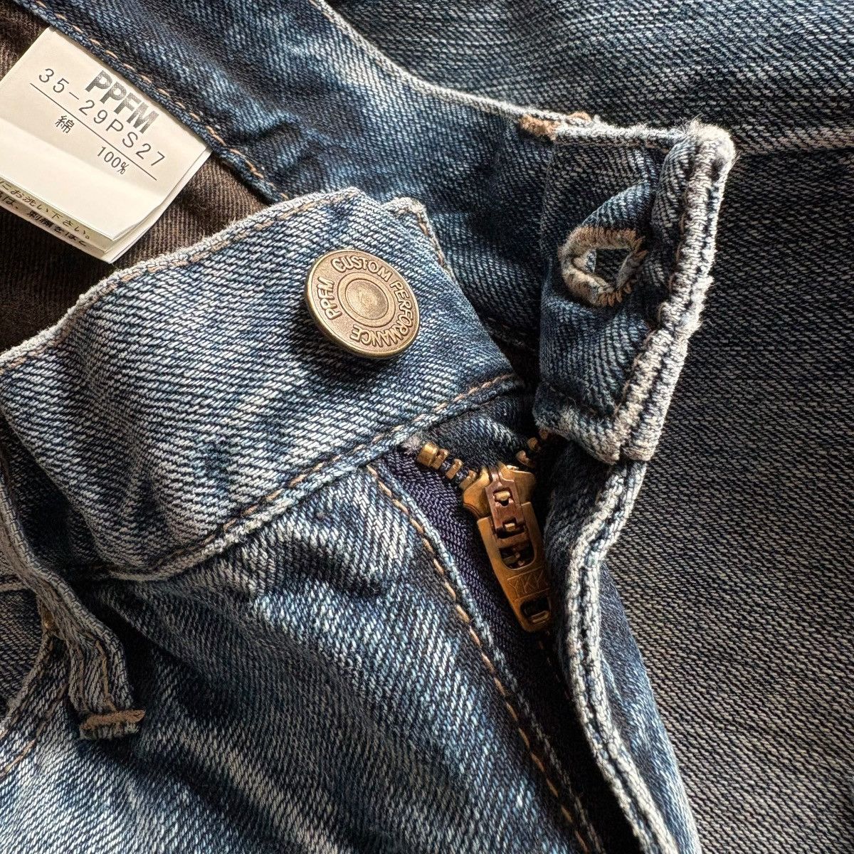If Six Was Nine × Number (N)ine × PPFM PPFM SS08s Distressed Washed Embroidery Denim Size US 32 / EU 48 - 4 Thumbnail