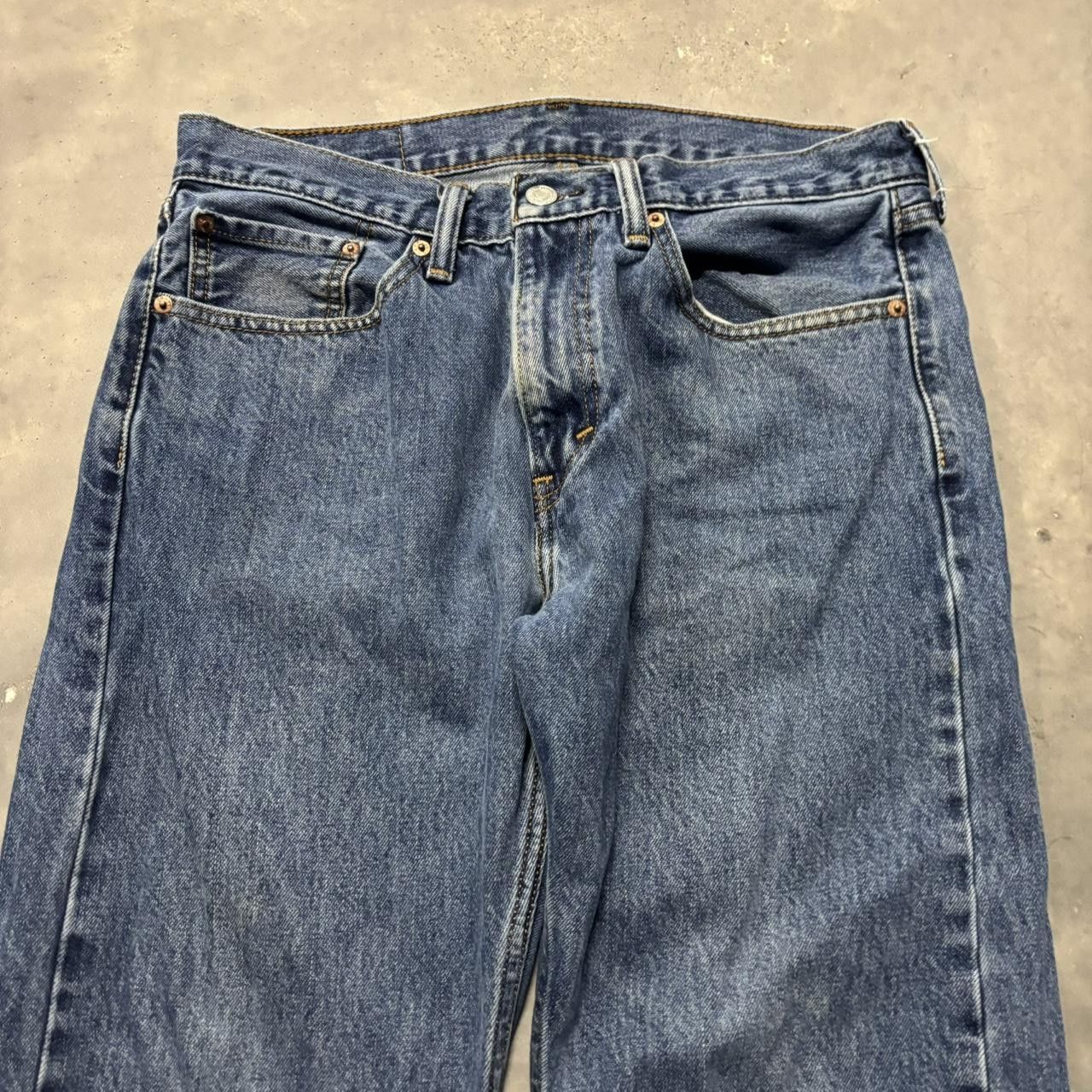 Levi's × Vintage Crazy Vintage Y2K/2000s Grunge Dark Wash Levi’s Denim Jeans! Size US 32 / EU 48 - 5 Thumbnail