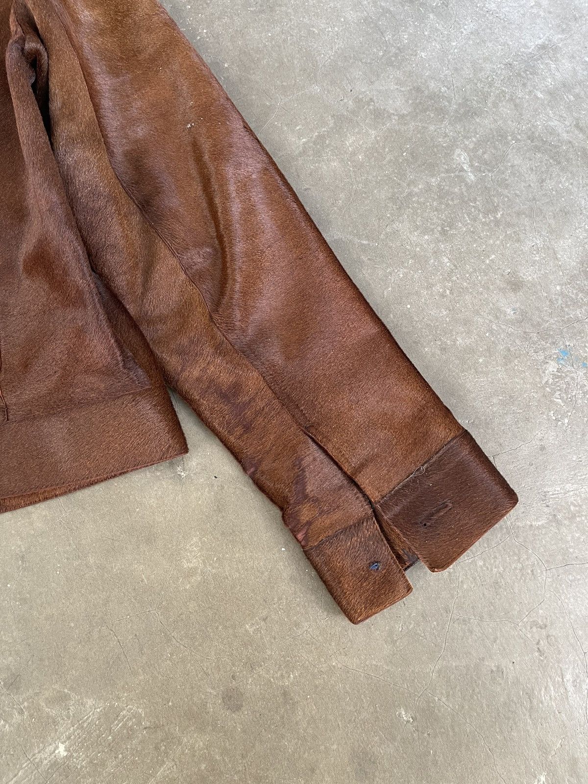 Gucci Gucci Tom Ford Brown Pony Hair Type 3 Jacket Vera Pelle Size US M / EU 48-50 / 2 - 11 Thumbnail