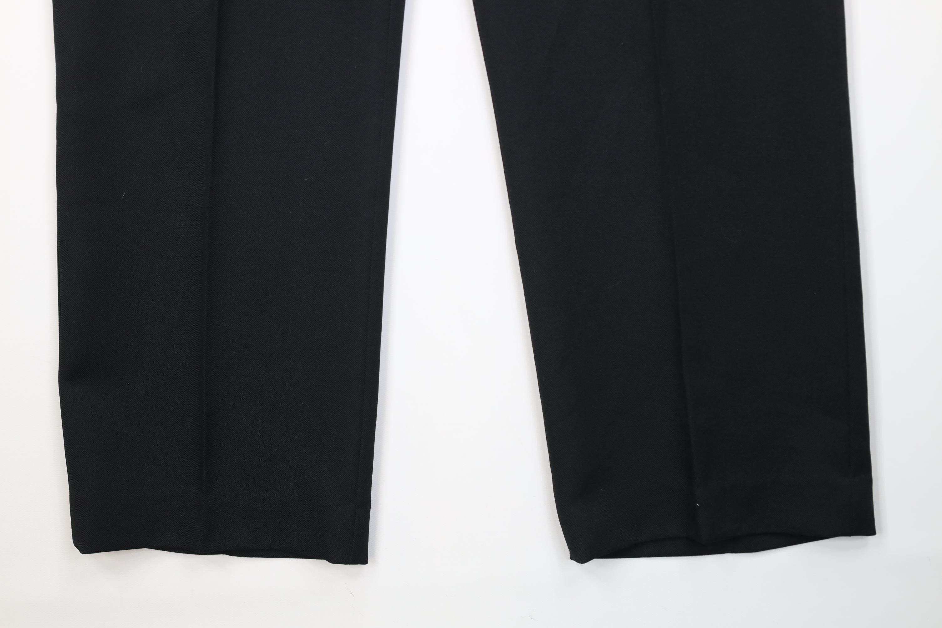 Vintage Vintage 70s Streetwear Flared Wide Leg Chino Pants Black USA Size US 38 / EU 54 - 4 Thumbnail