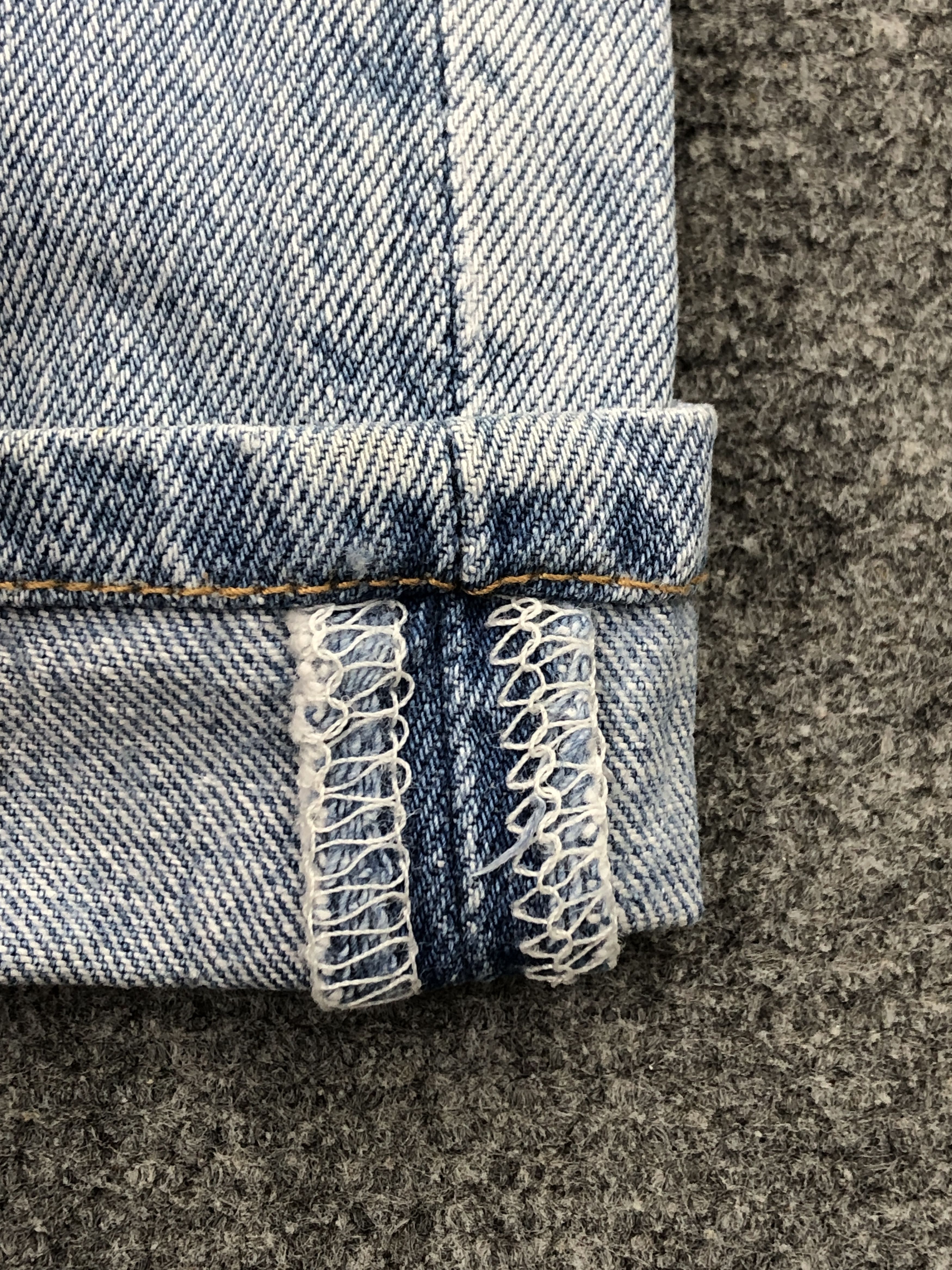 Light Blue Washed Vintage 90s Levis 501 Jeans