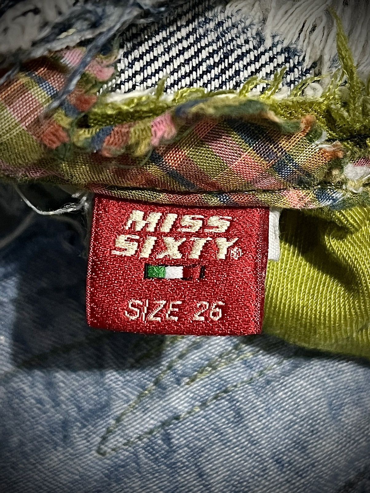 Vintage Vintage Miss Sixty Distressed Denim Jeans LGB Style Size US 29 - 18 Thumbnail