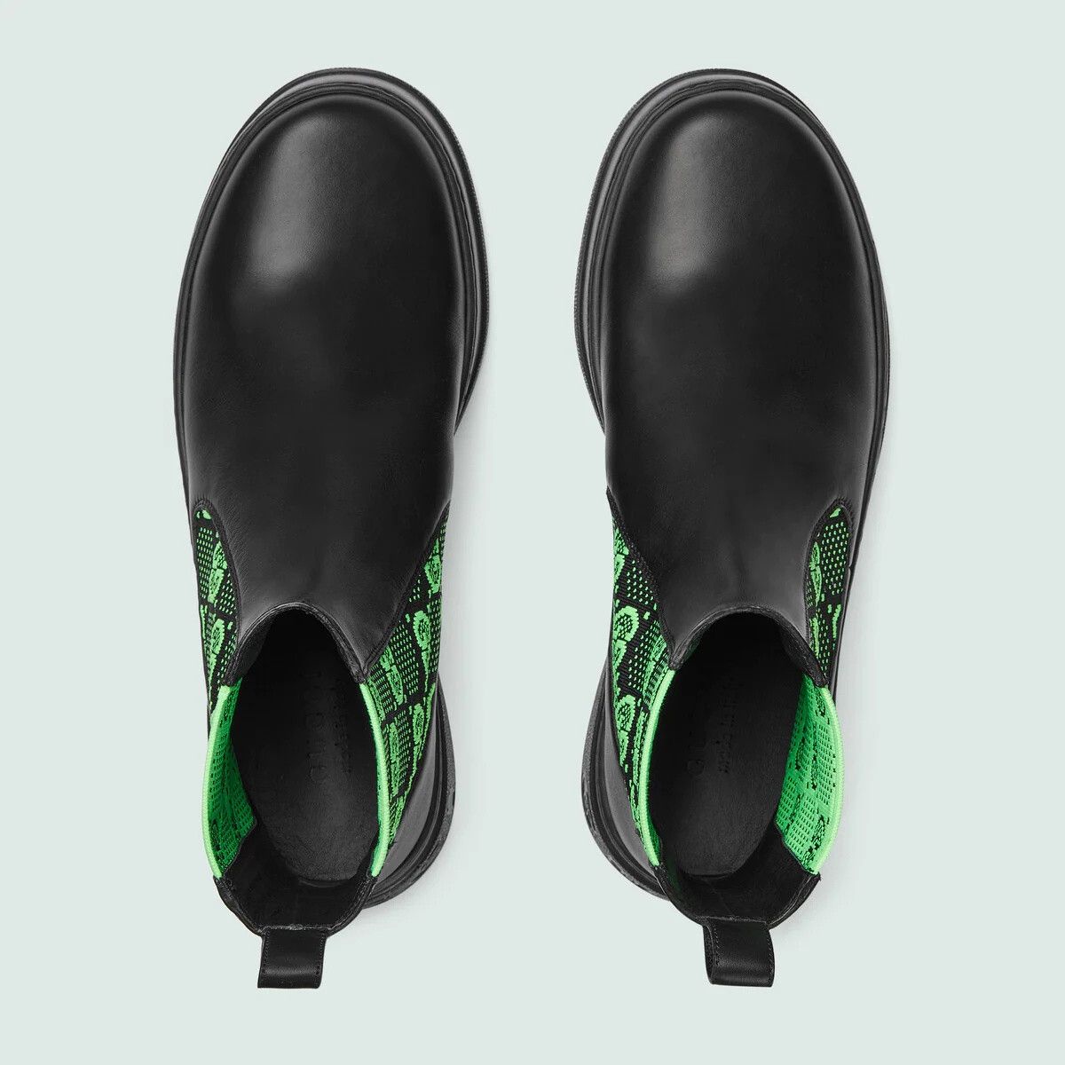 Gucci oc11z0925 Boots With GG Jersey in Black Size US 12.5 / EU 45-46 - 4 Thumbnail