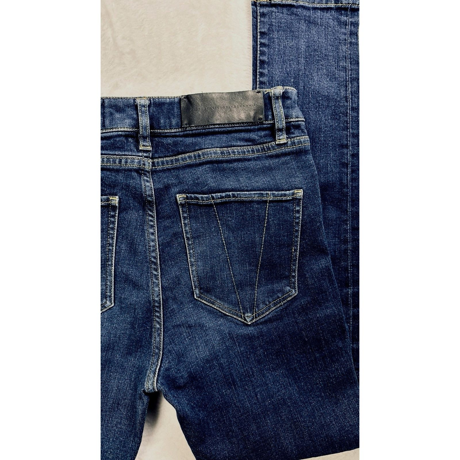 Victoria Beckham Victoria Victoria Beckham Skinny Jeans Womens 26 Dark Wash Size 26" / US 2 / IT 38 - 4 Thumbnail