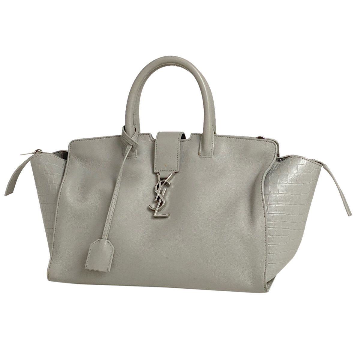 SAINT LAURENT バッグ 2way カバス グレー Yves Saint Laurent