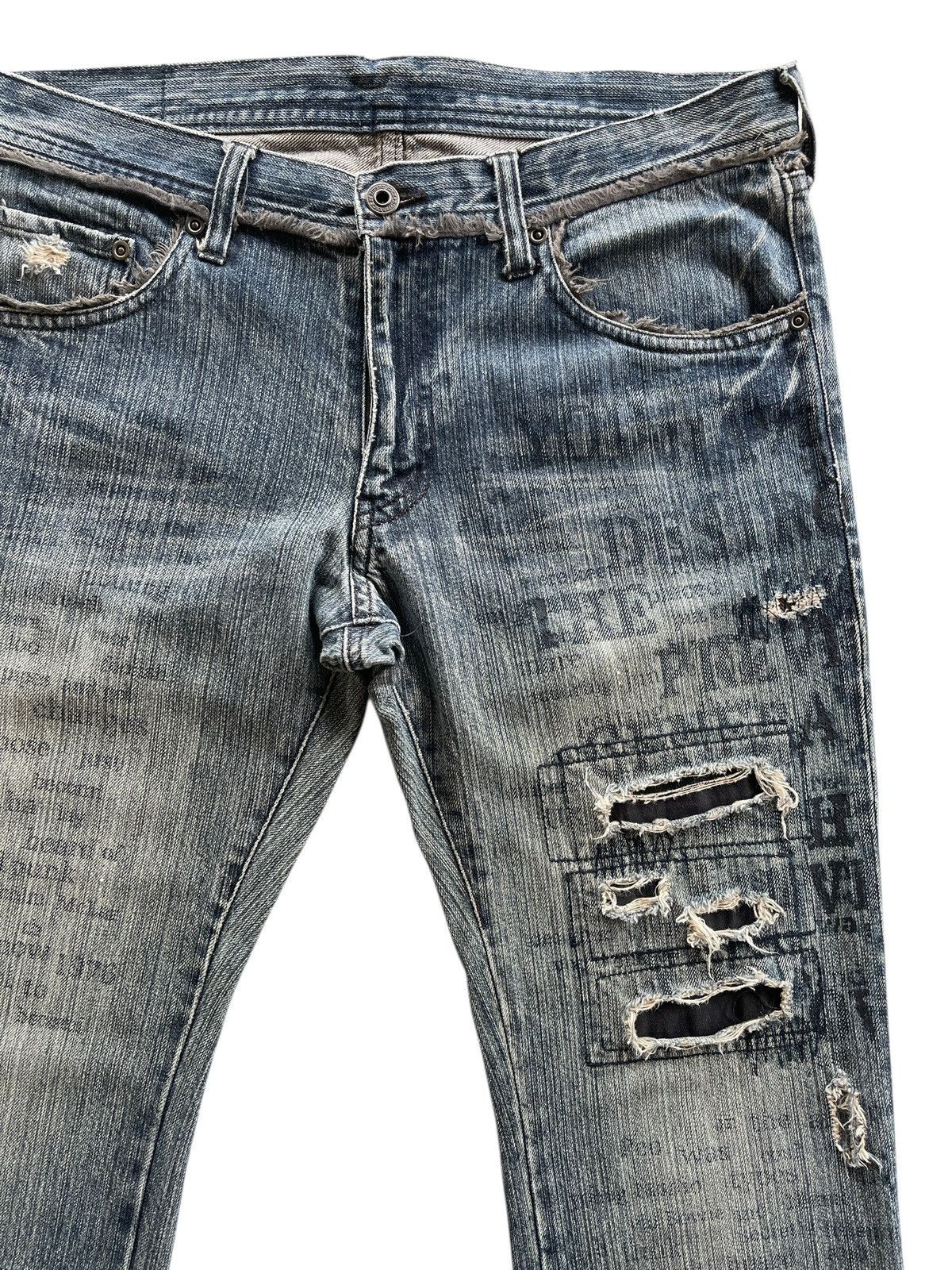 Japanese Brand Vintage EDGE Rupert If Six Was Nine Distressed Flare Denim Size US 32 / EU 48 - 6 Thumbnail