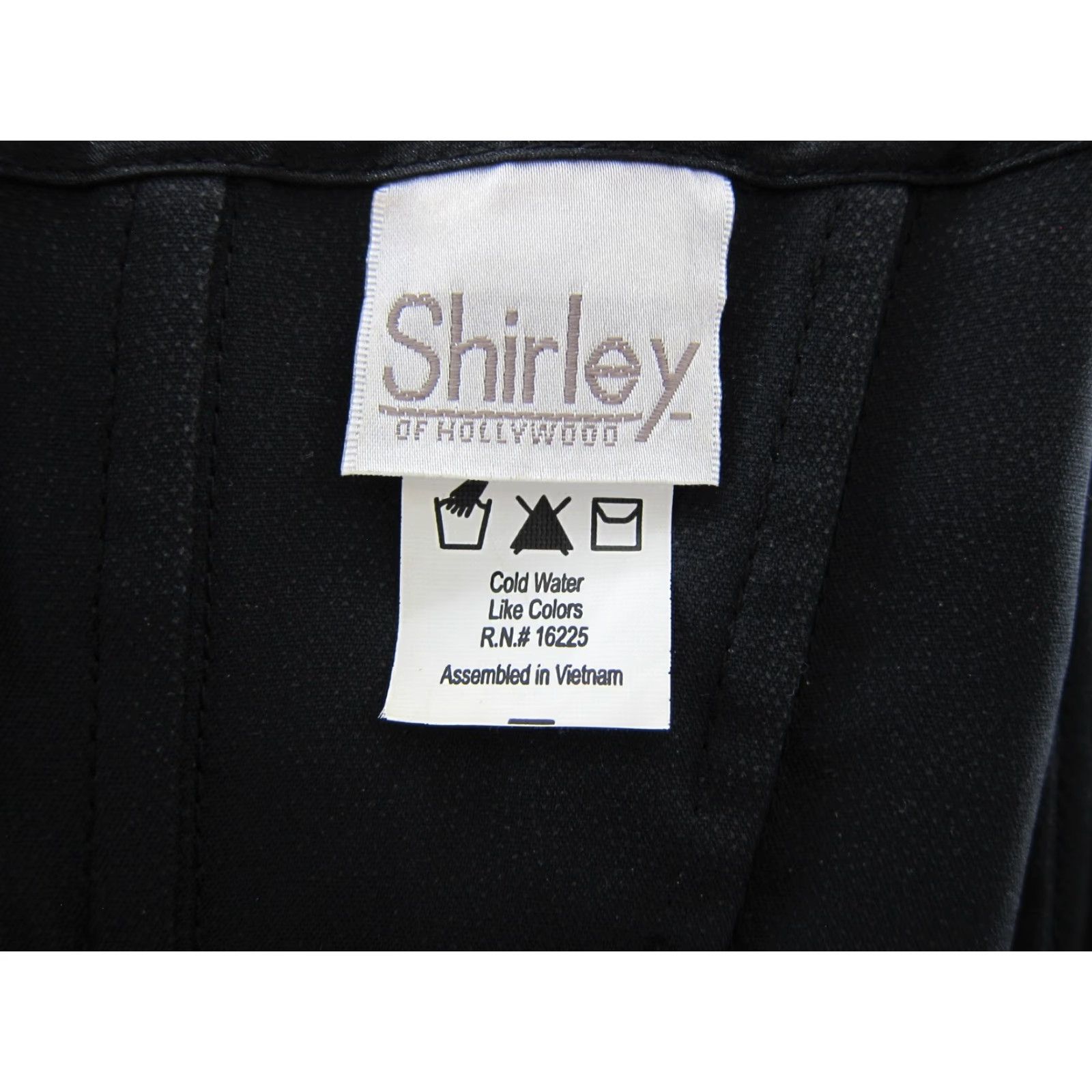 Vintage VINTAGE Shirley Of Hollywood Black Satin Bustier Woman 34 Lingerie Zip Lace Up Boned Satin Polyester 34 Black 90s Event Womens Size XXS / US 00 / IT 34 - 3 Thumbnail