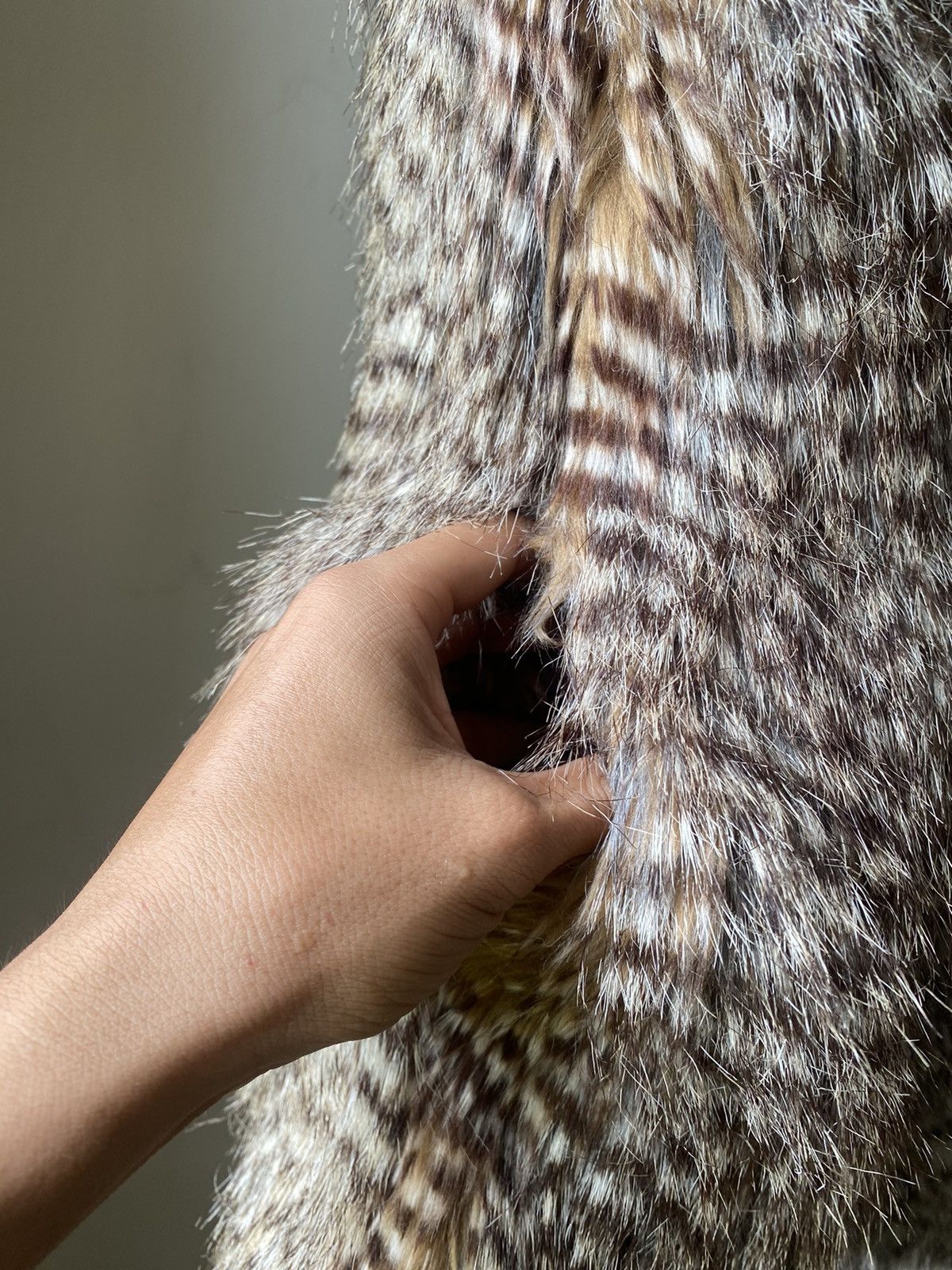 Hysteric Glamour × Japanese Brand × Le Grande Bleu (L.G.B.) RICHARD & DAVID FAUX FUR VEST MINK PEACOCK 90s LGB Size US M / EU 48-50 / 2 - 7 Thumbnail