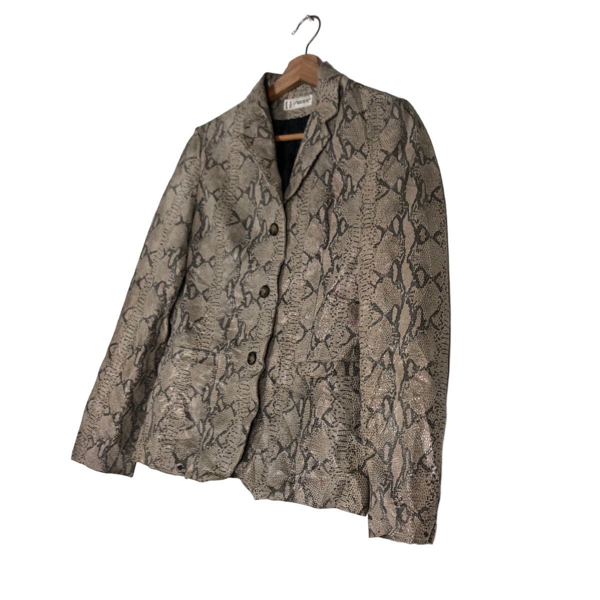 Japanese Brand 🔥Snake Skin Leather Jacket Double Breast Shato Japan Made Size US S / EU 44-46 / 1 - 2 Thumbnail