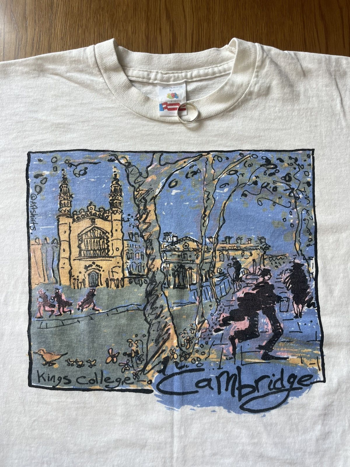 Arts & Science Vintage Kings College Cambridge Artwork Design 90’s Tshirt Size US L / EU 52-54 / 3 - 5 Thumbnail