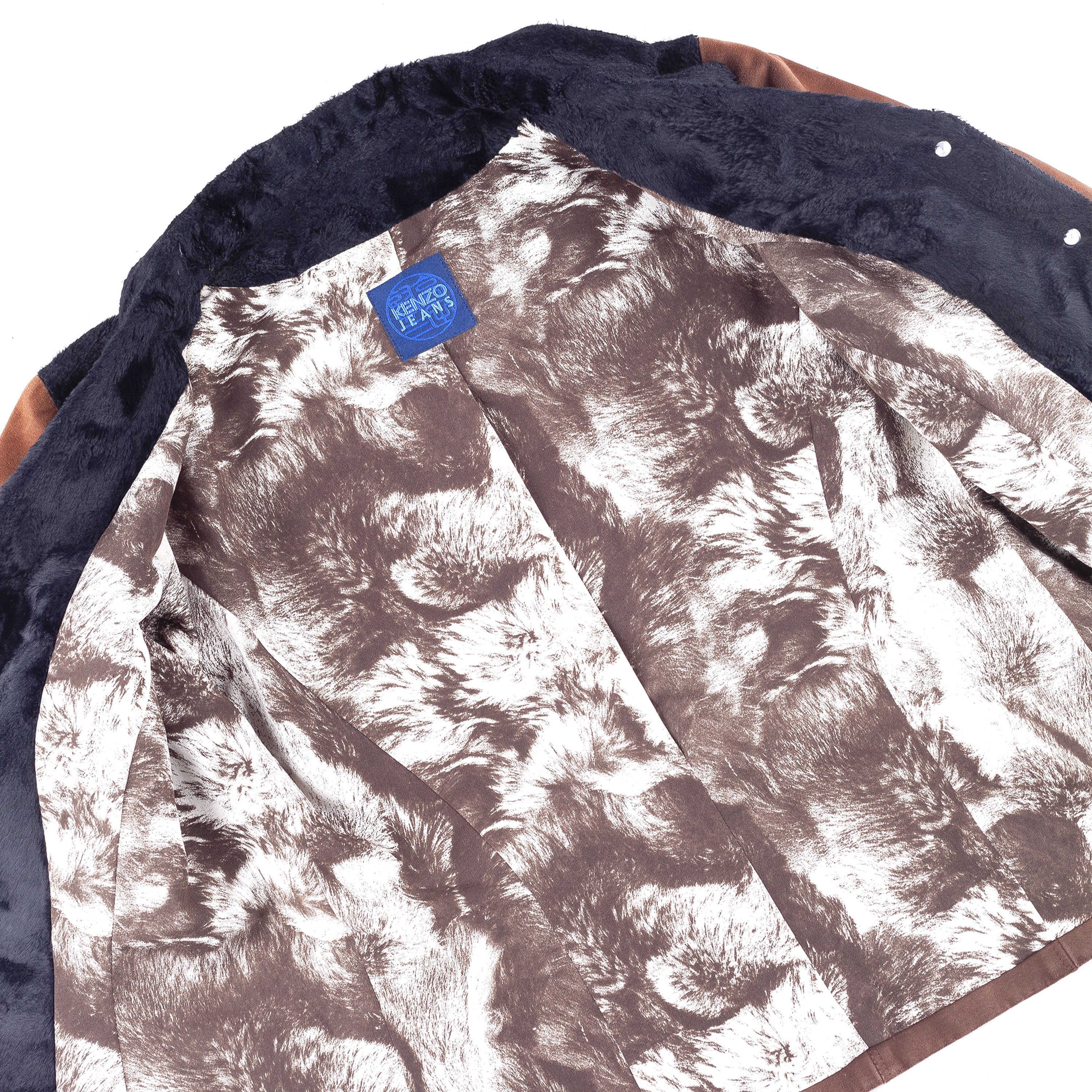 Kenzo Kenzo Jeans Vintage Brown Faux Fur Jacket (S) Size S / US 4 / IT 40 - 7 Thumbnail