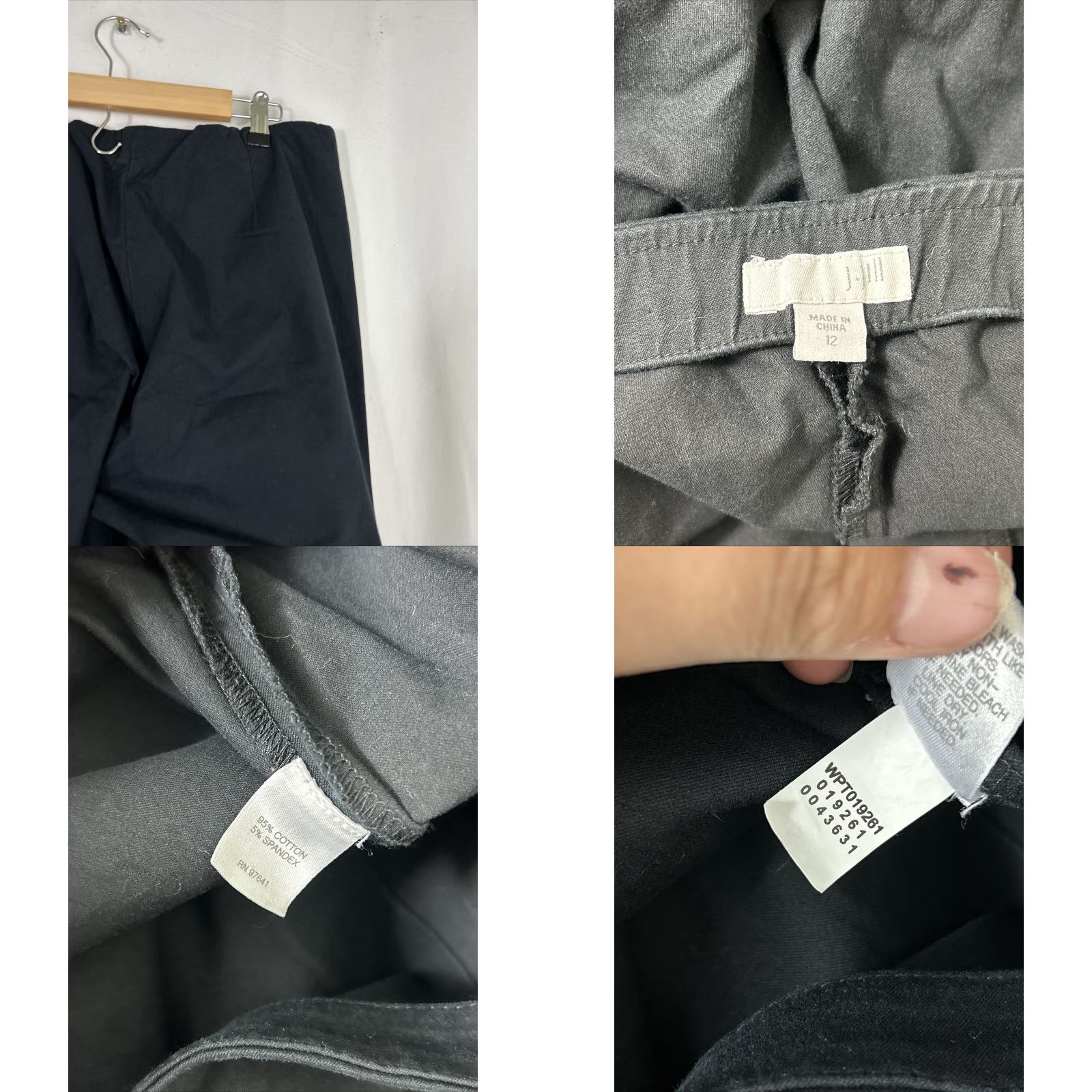 J. Jill J. Jill Pants Women Clothes Black Pleated 12 Regular Capris 34x26 Dress Pants Women Size 34" / US 12 / IT 48 - 9 Thumbnail