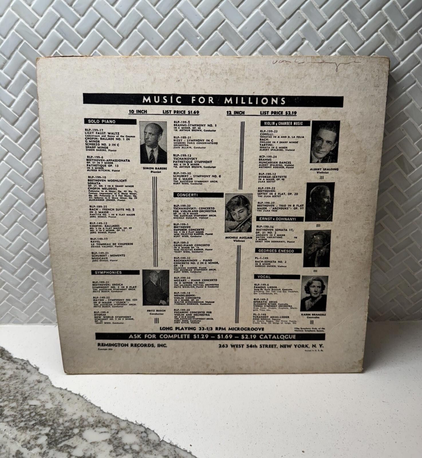 Designer GRIEG Peer Gynt BROWN RIMSKY Coq d'or SINGER Remington R 199 Size ONE SIZE - 2 Thumbnail