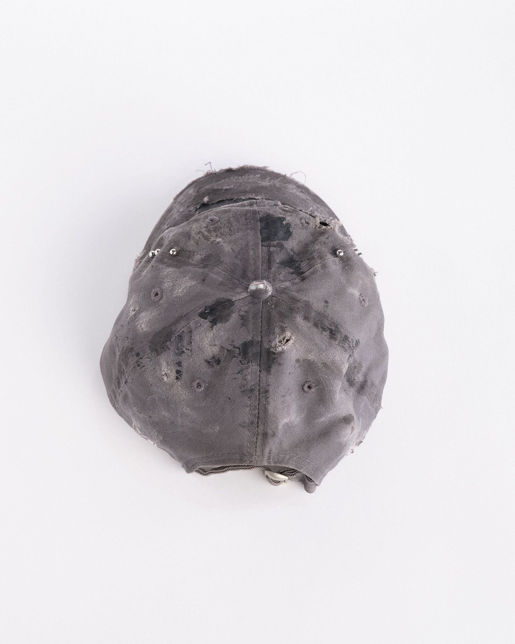 Other ASTROBOI* 'Los Angeles' Grey & Pink Distressed Pierced Hat Size ONE SIZE - 5 Thumbnail