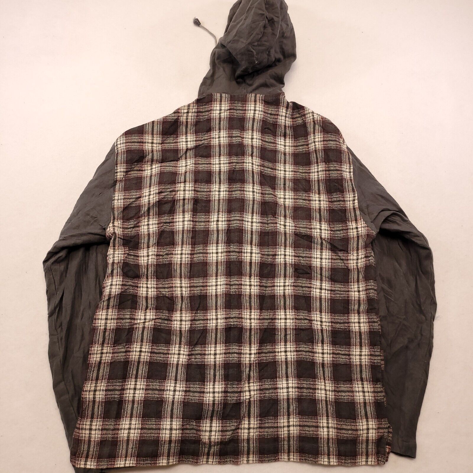 Cabelas Cabelas Zonz Casual Button Up Hoodie Mens Size M Gray Plaid Size US M / EU 48-50 / 2 - 9 Thumbnail