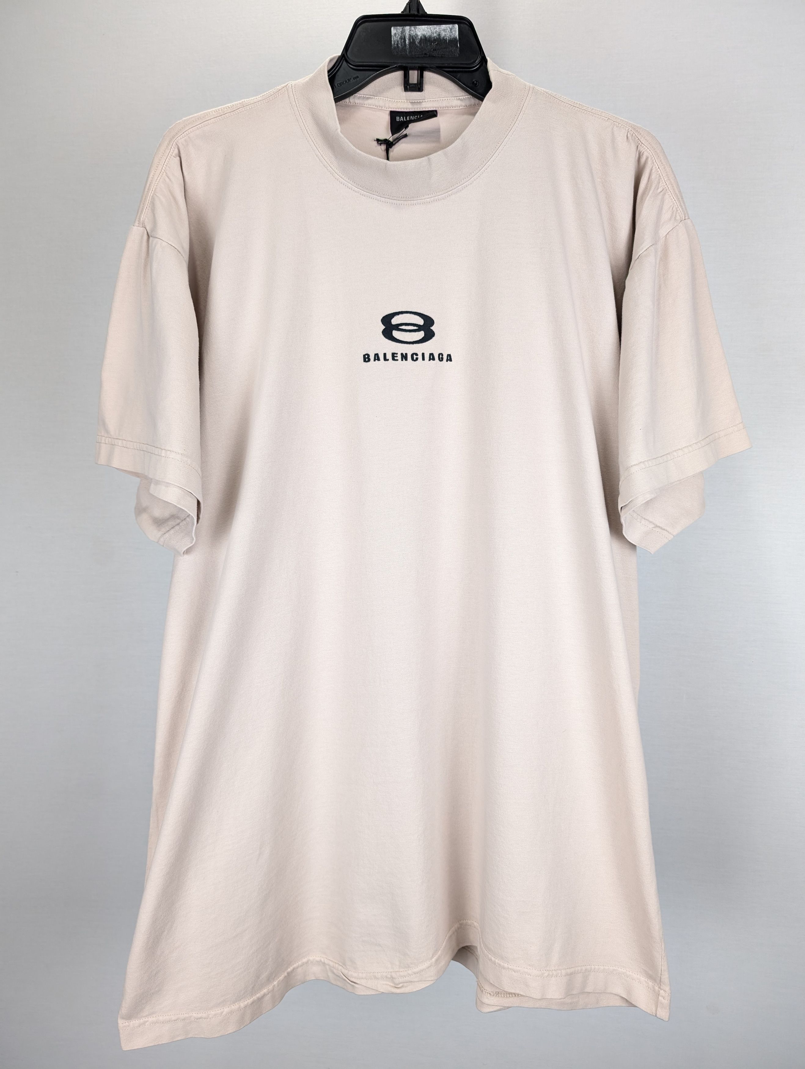 Balenciaga o1rshd1 Q:2 / Vintage Unity Stretched Out T-Shirt Beige Size US M / EU 48-50 / 2 - 2 Thumbnail