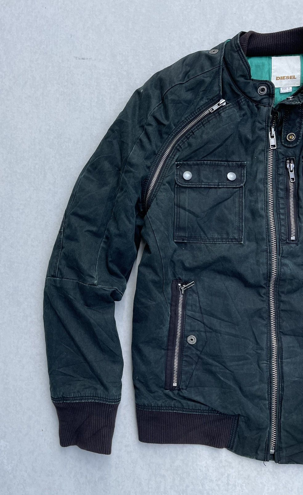 Diesel 🔥RARE🔥 DIESEL DETACHABLE SLEEVE RAIDER JACKET Size US S / EU 44-46 / 1 - 6 Thumbnail