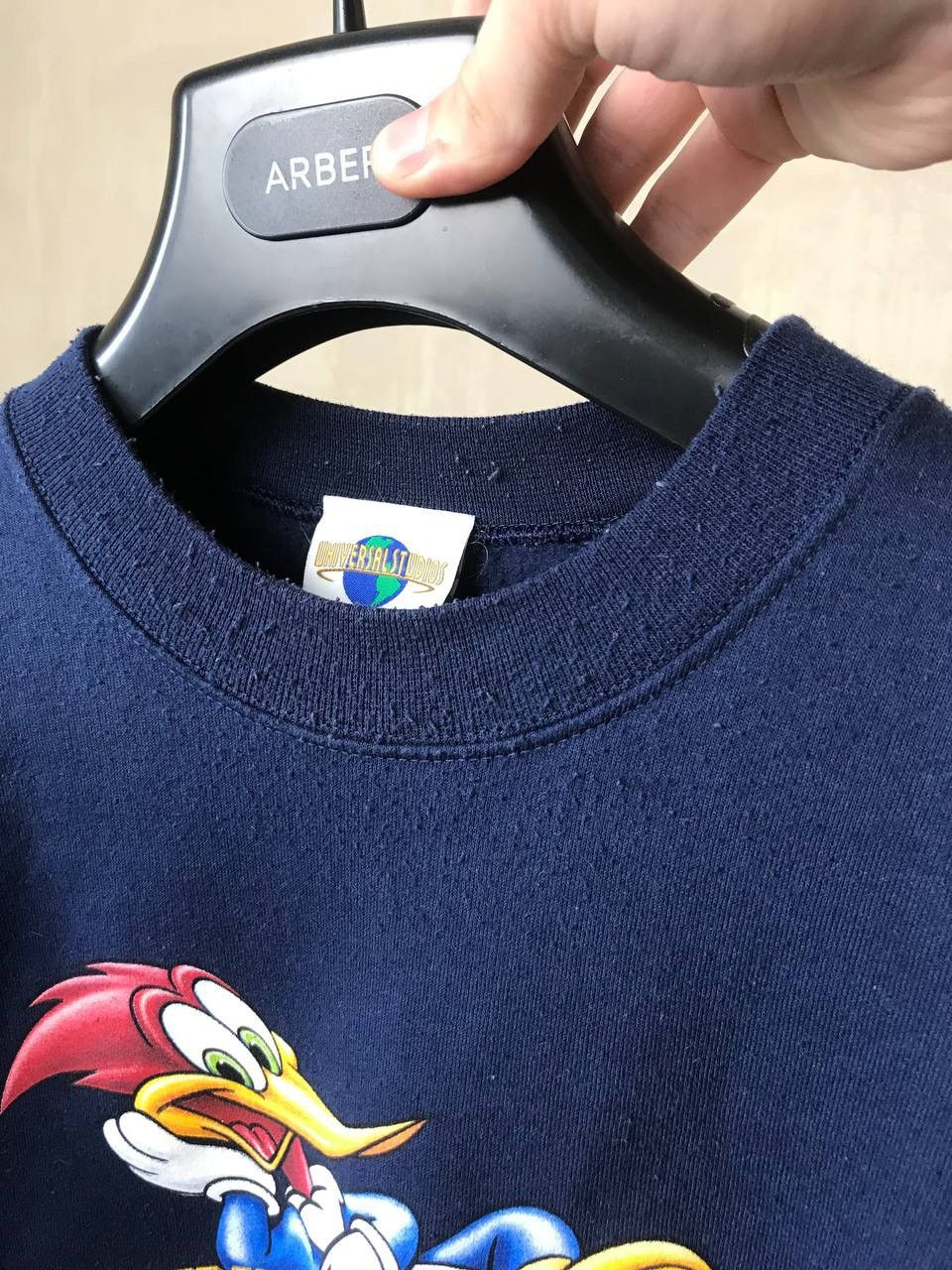 Universal Studios 🔥 90s Universal Studios Woody Woodpecker Sweatshirt Disney Size US XL / EU 56 / 4 - 11 Thumbnail