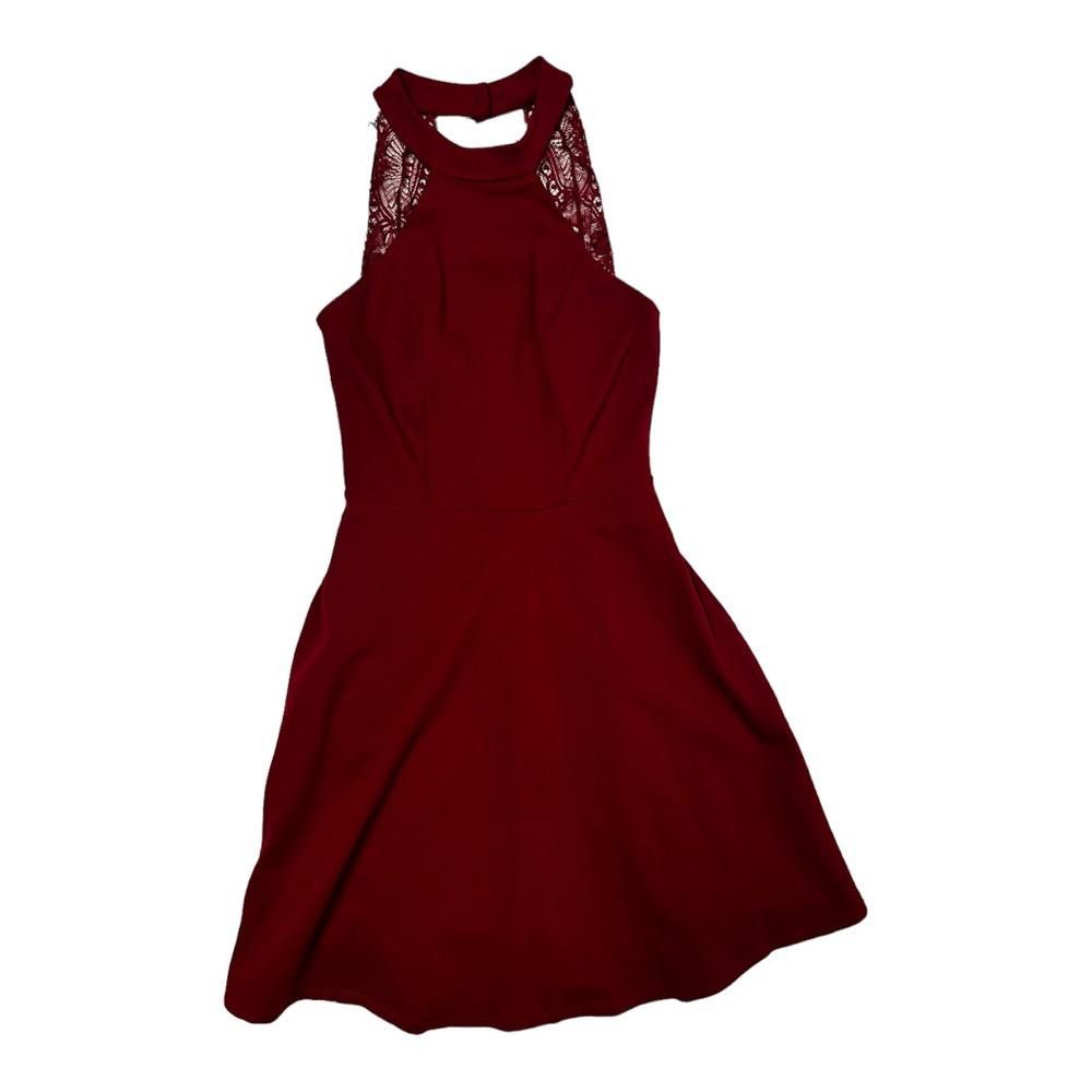 Lulus Lulus l NWT Hometown Girl Back Lace Skater Dress Small Size S / US 4 / IT 40 - 4 Thumbnail
