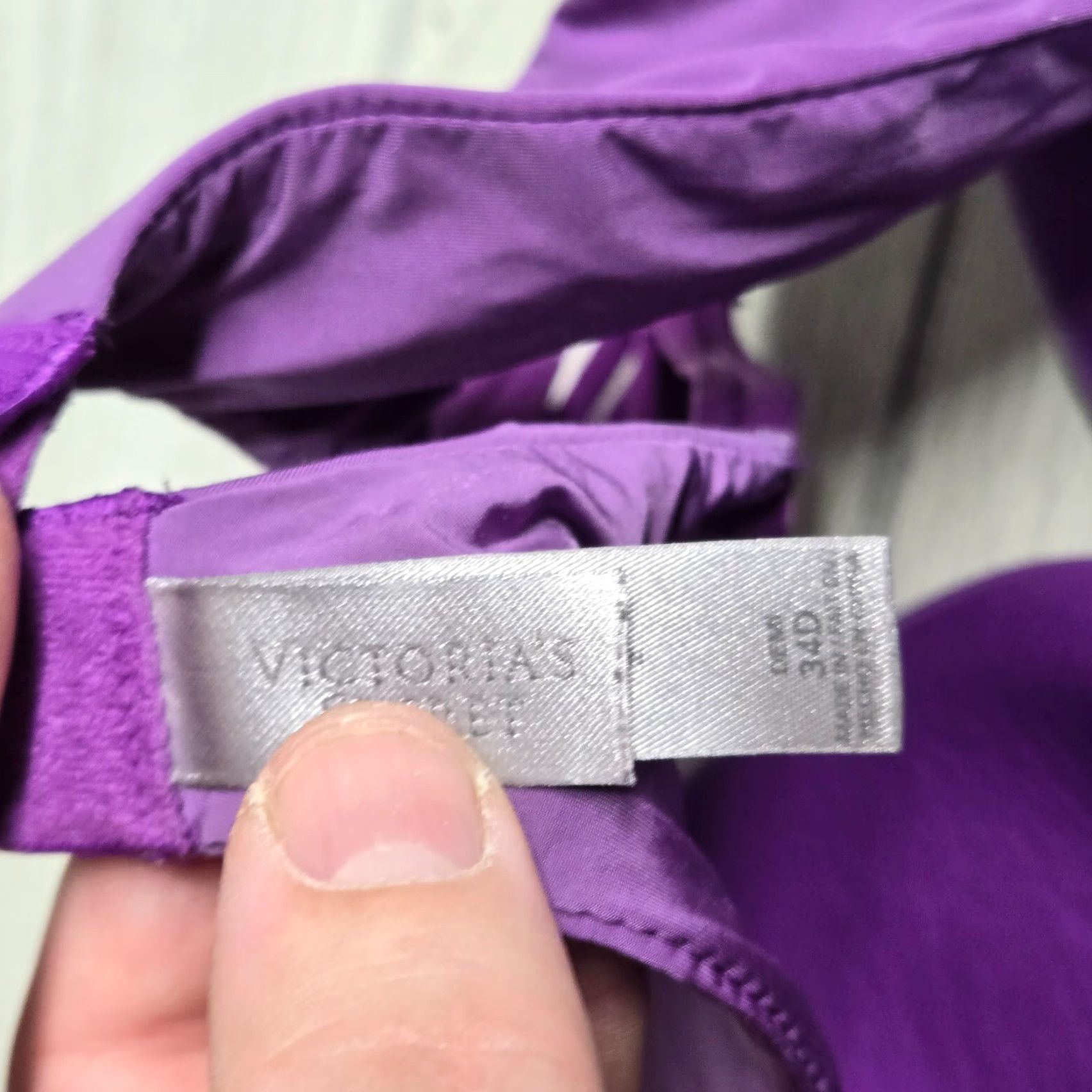 Victoria's Secret Victoria's Secret Demi Bra T-Shirt Purple Women's 34D Size ONE SIZE - 3 Thumbnail