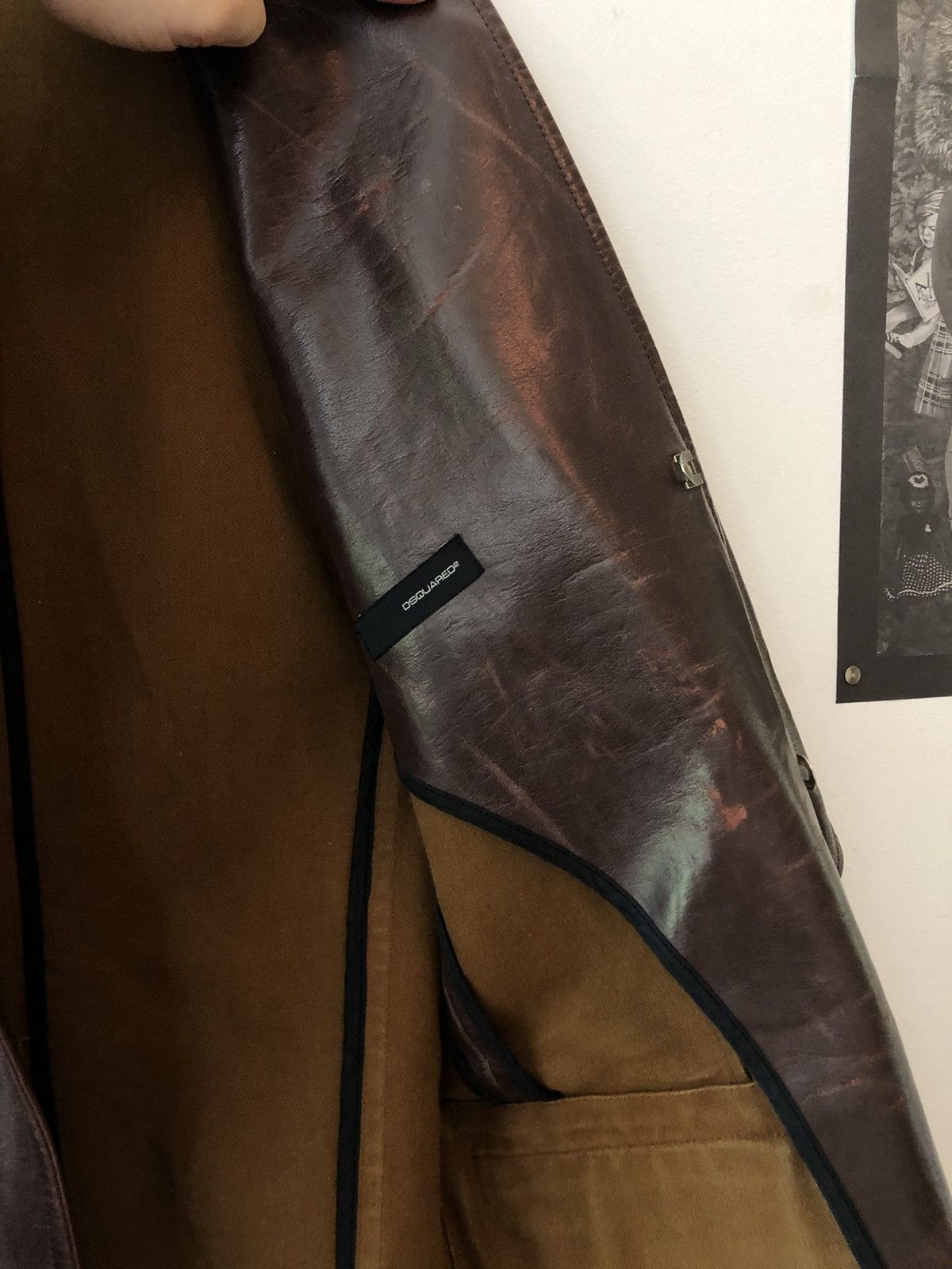 Dsquared2 Dsquared2 Ds2 Dsquared leather Coat Jacket Designer Archive Size US S / EU 44-46 / 1 - 6 Thumbnail