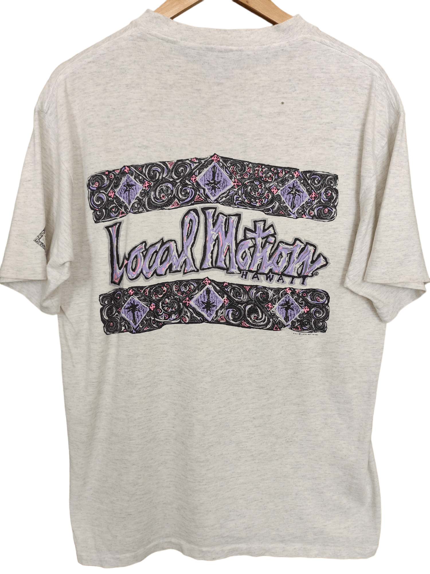 Quiksilver Vintage 90s Local Motion Hawaii "Koala Art" Surfing T Shirt Size US L / EU 52-54 / 3 - 2 Thumbnail
