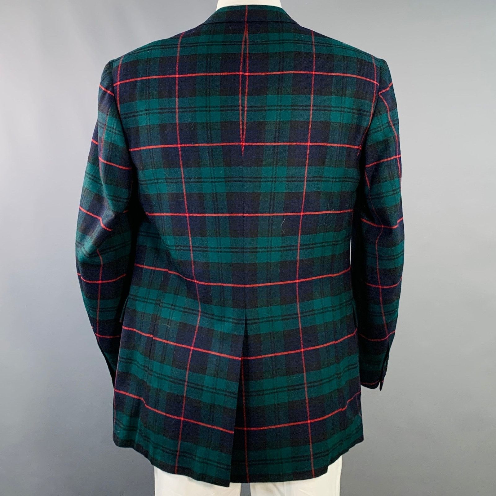 Polo Ralph Lauren POLO by RALPH LAUREN Size 44 Long Wool Peak Lapel Sport Coat Size 44L - 4 Thumbnail